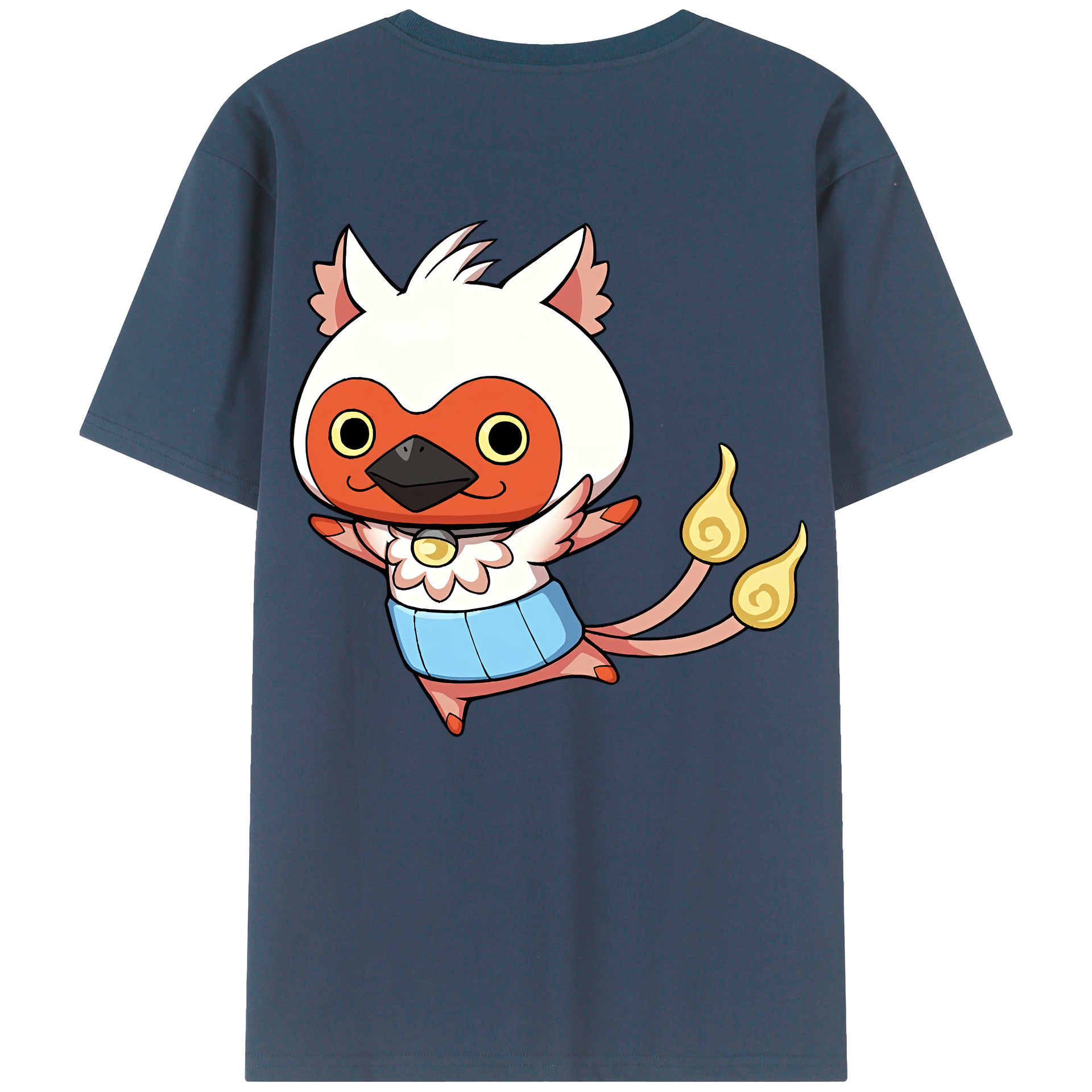 （画像用） 妖怪ウォッチ Yo-kai Watch 綿100％ メンズ半袖Tシャツ（バックプリント） 通気性