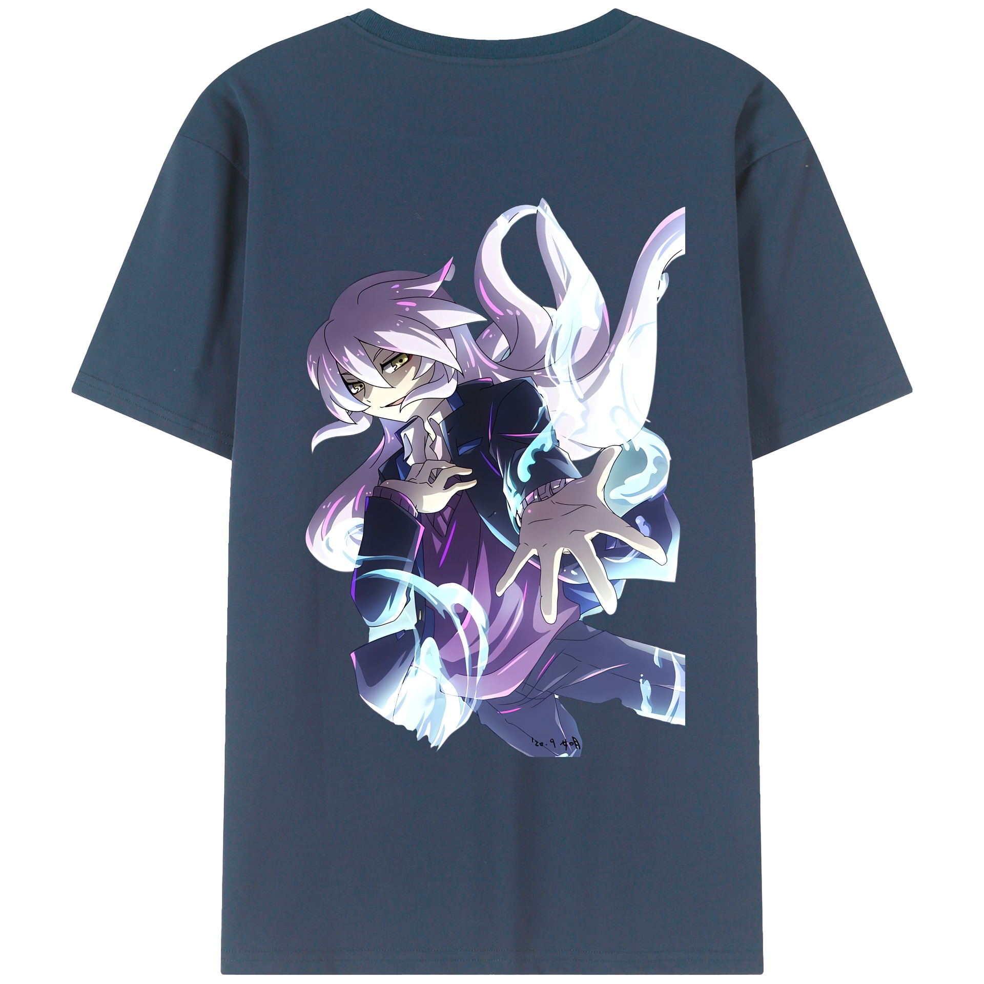 （画像用） 妖怪ウォッチ Yo-kai Watch 綿100％ メンズ半袖Tシャツ（バックプリント） 通気性