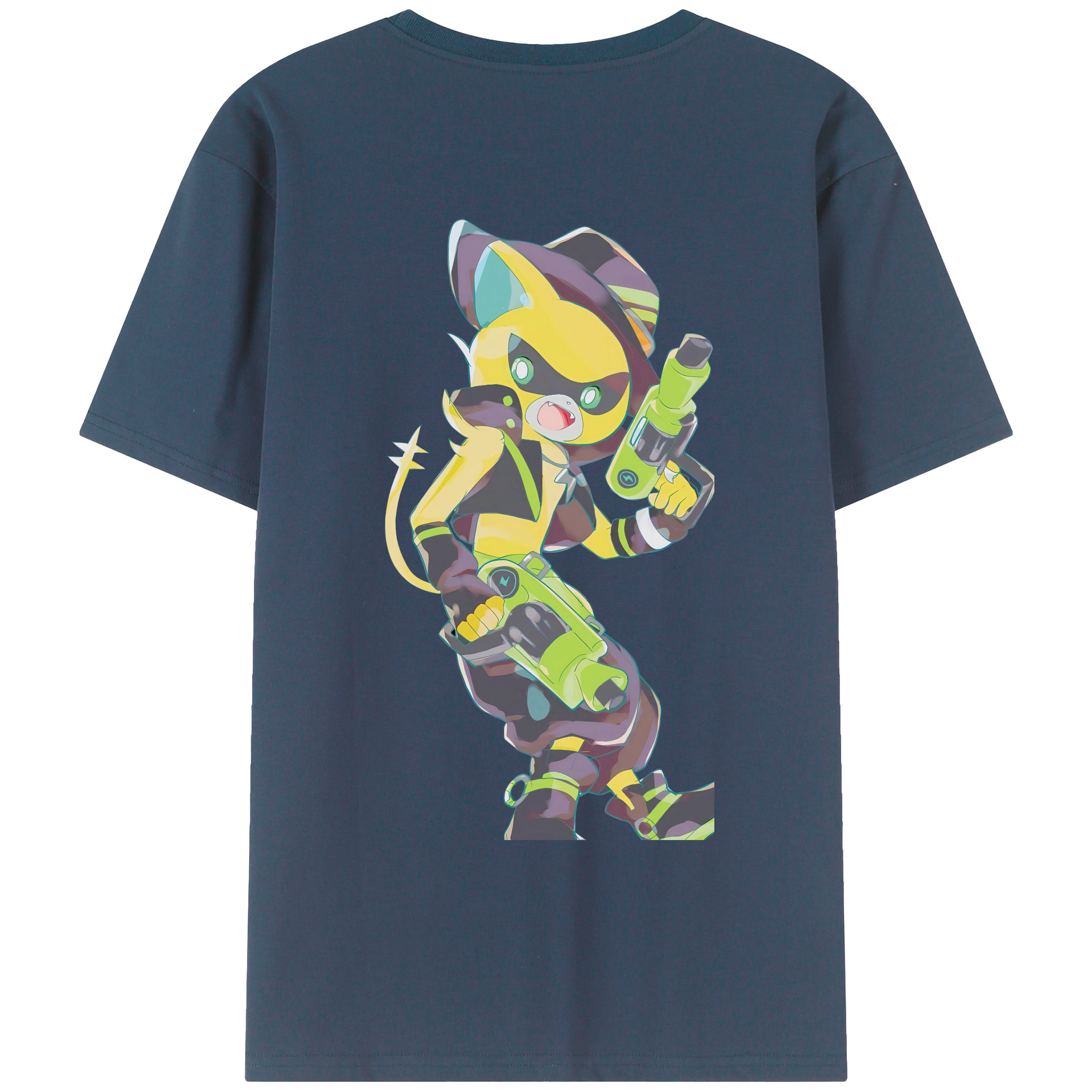 （画像用） 妖怪ウォッチ Yo-kai Watch 綿100％ メンズ半袖Tシャツ（バックプリント） 通気性