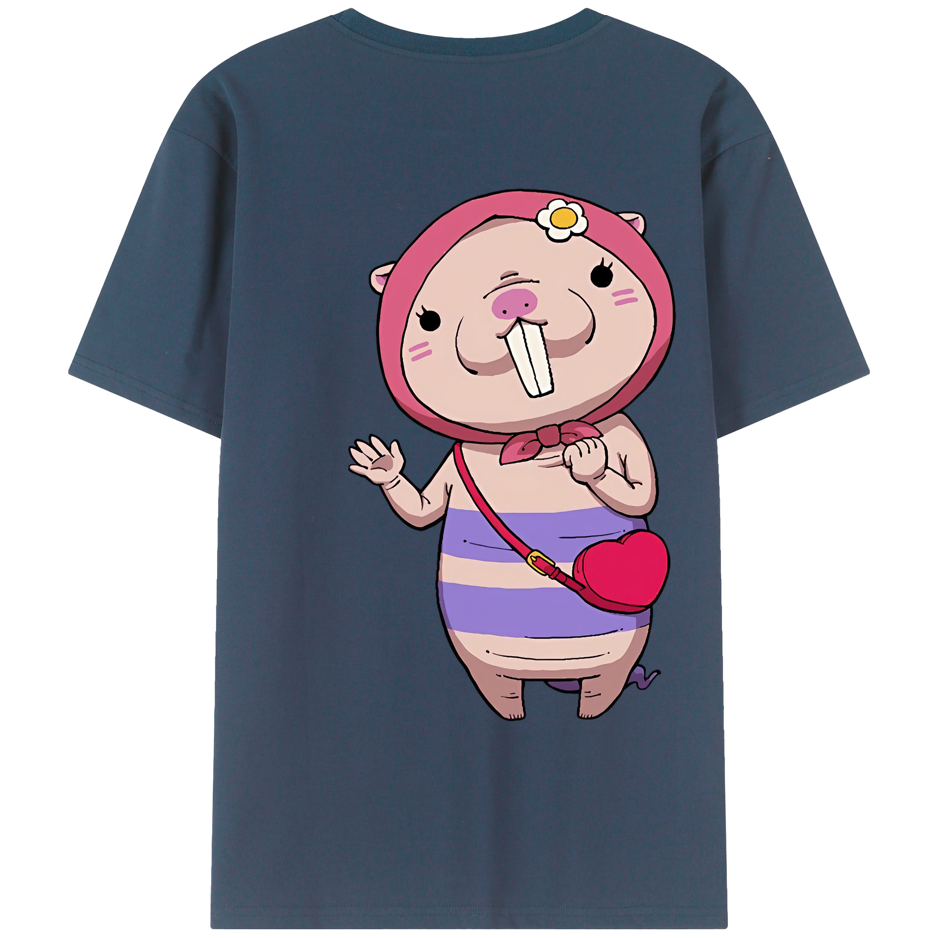 （画像用） 妖怪ウォッチ Yo-kai Watch 綿100％ メンズ半袖Tシャツ（バックプリント） 通気性