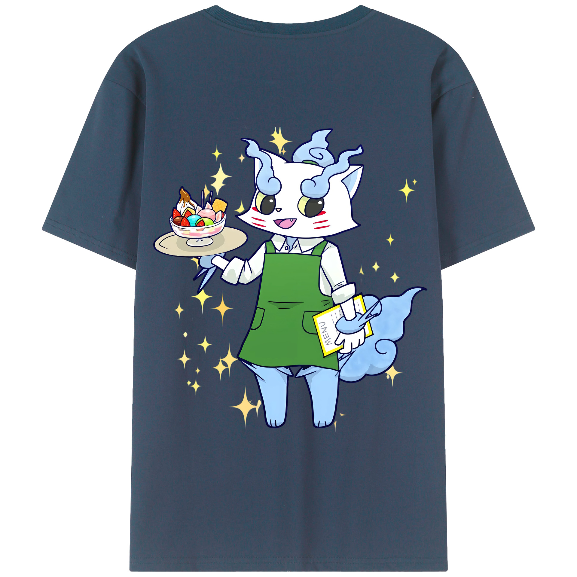 （画像用） 妖怪ウォッチ Yo-kai Watch 綿100％ メンズ半袖Tシャツ（バックプリント） 通気性