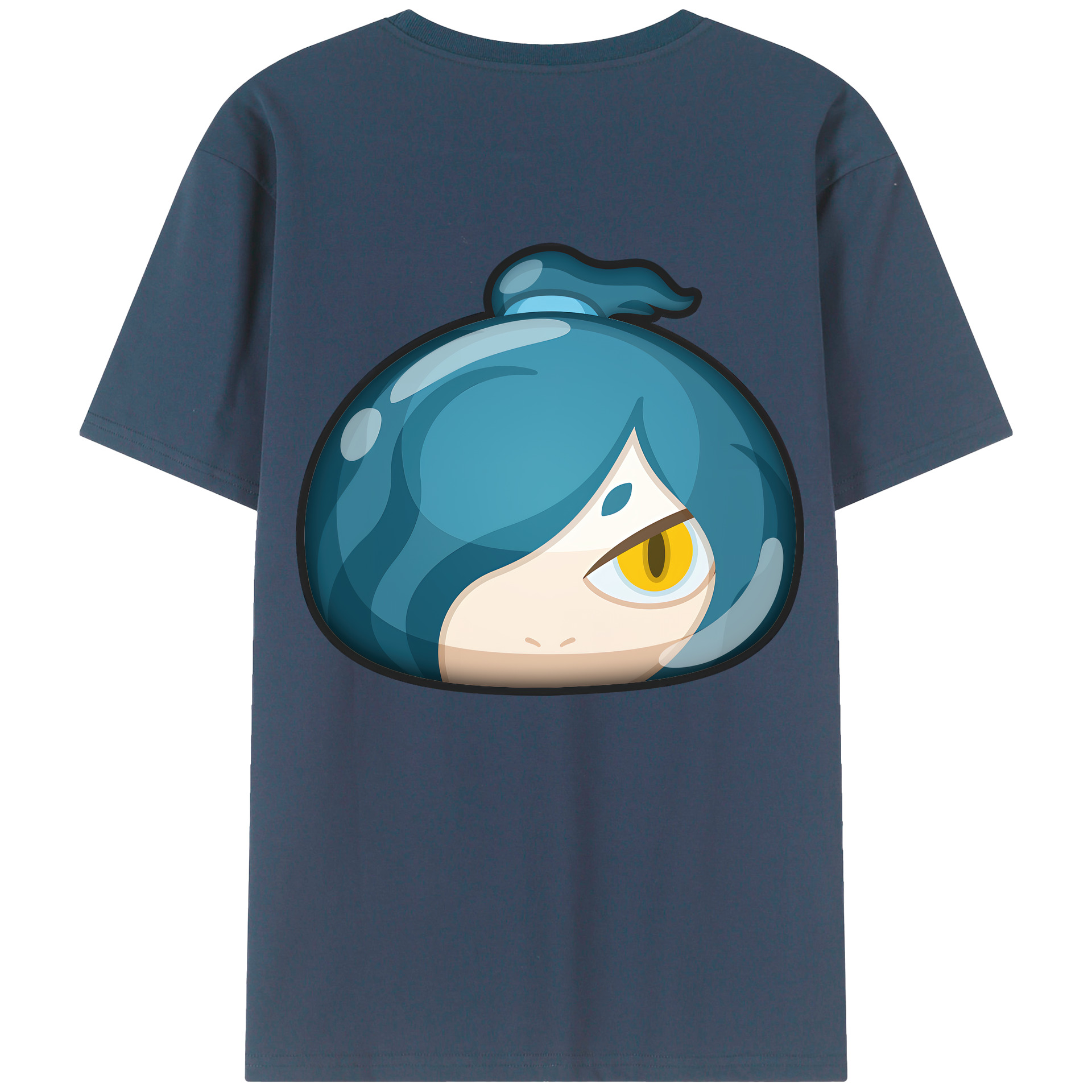 （画像用） 妖怪ウォッチ Yo-kai Watch 綿100％ メンズ半袖Tシャツ（バックプリント） 通気性