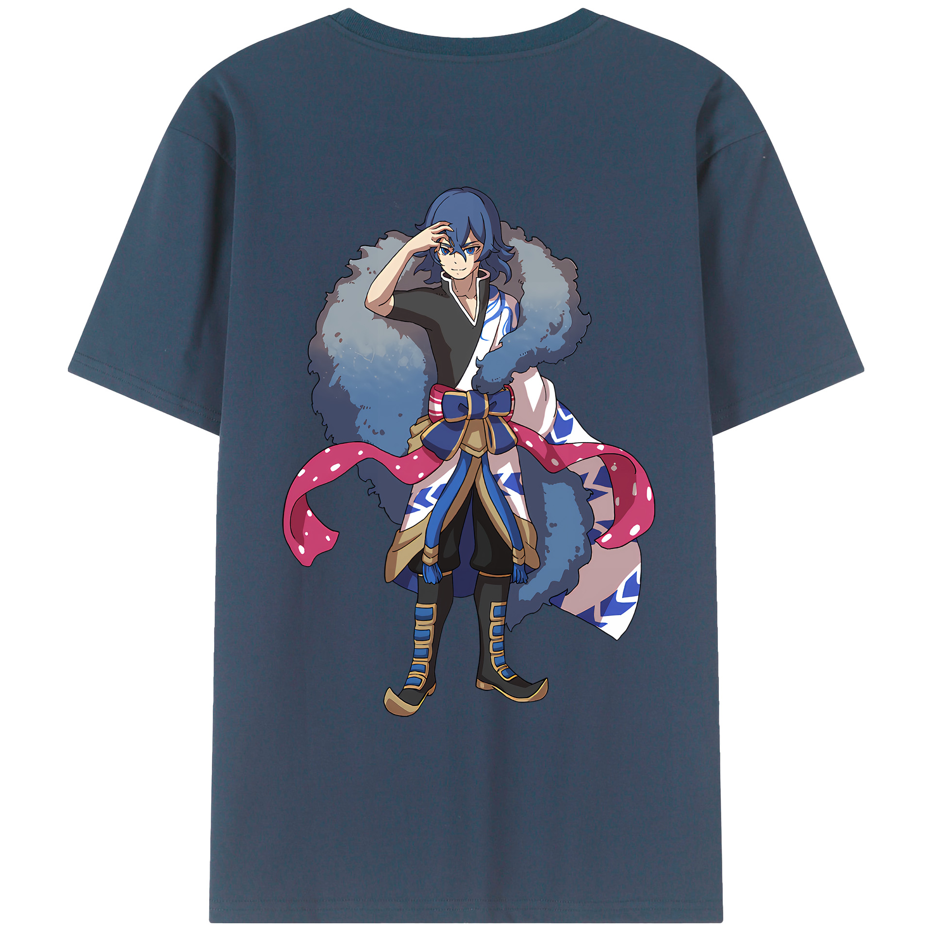 （画像用） 妖怪ウォッチ Yo-kai Watch 綿100％ メンズ半袖Tシャツ（バックプリント） 通気性