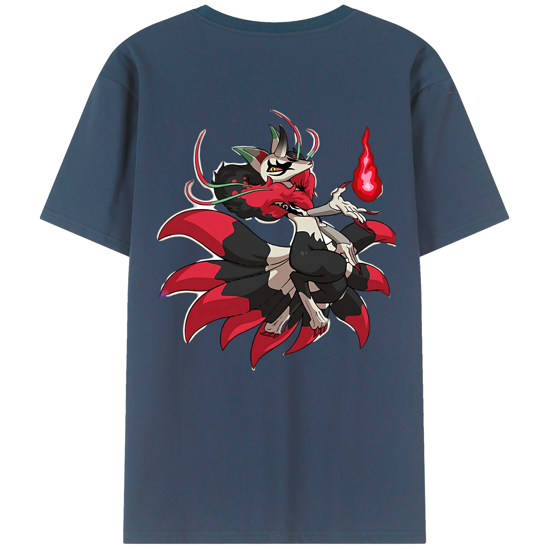 （画像用） 妖怪ウォッチ Yo-kai Watch 綿100％ メンズ半袖Tシャツ（バックプリント） 通気性