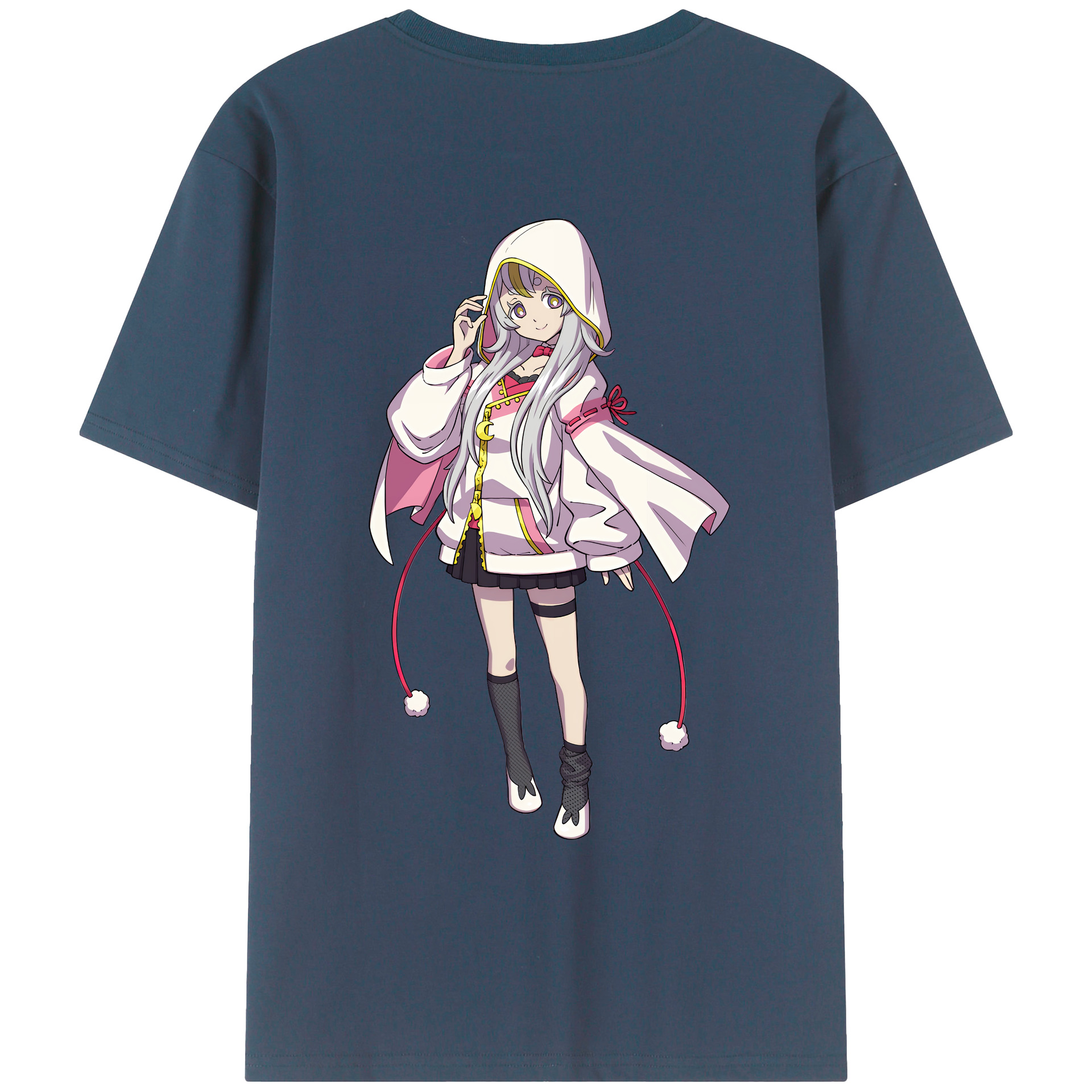 （画像用） 妖怪ウォッチ Yo-kai Watch 綿100％ メンズ半袖Tシャツ（バックプリント） 通気性