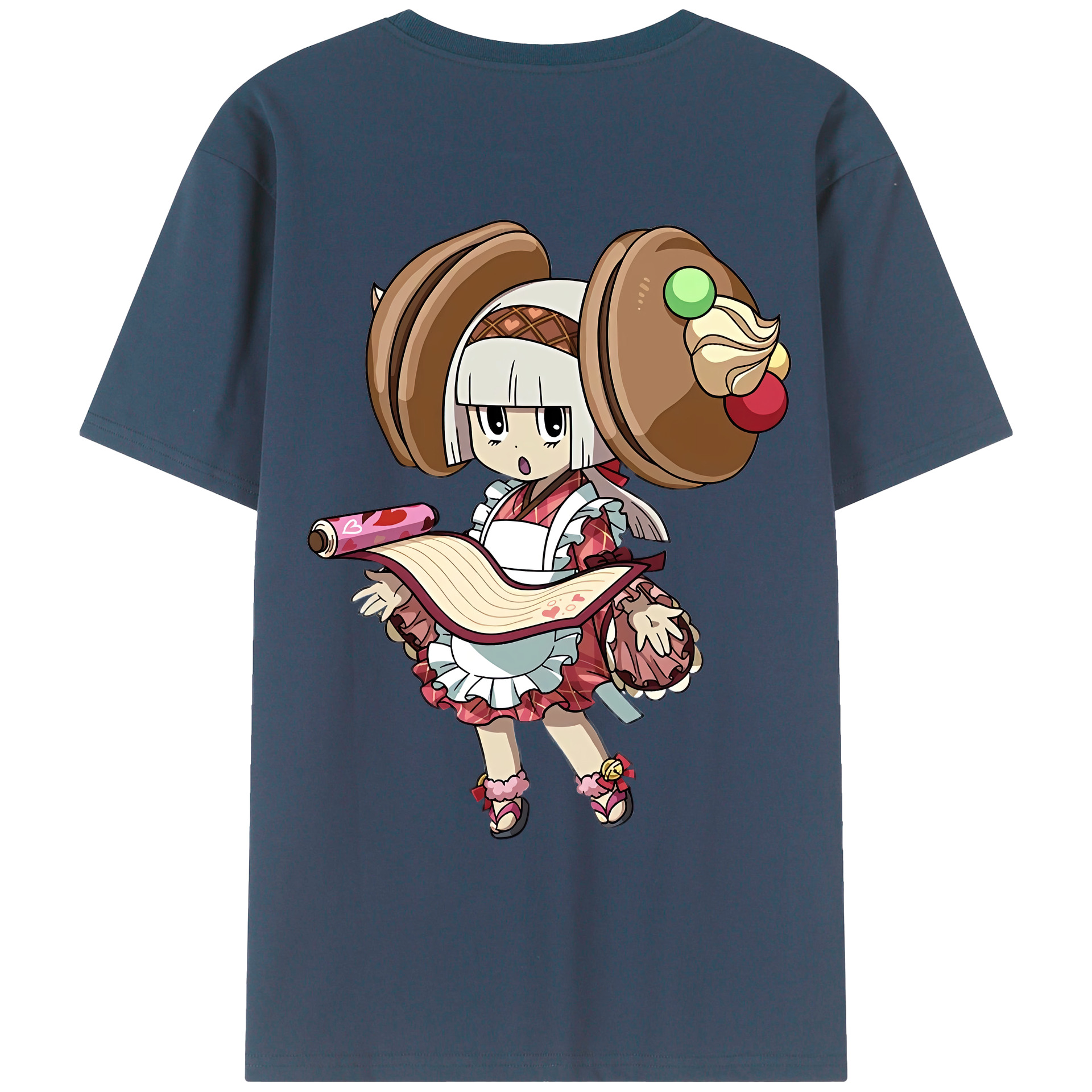 （画像用） 妖怪ウォッチ Yo-kai Watch 綿100％ メンズ半袖Tシャツ（バックプリント） 通気性