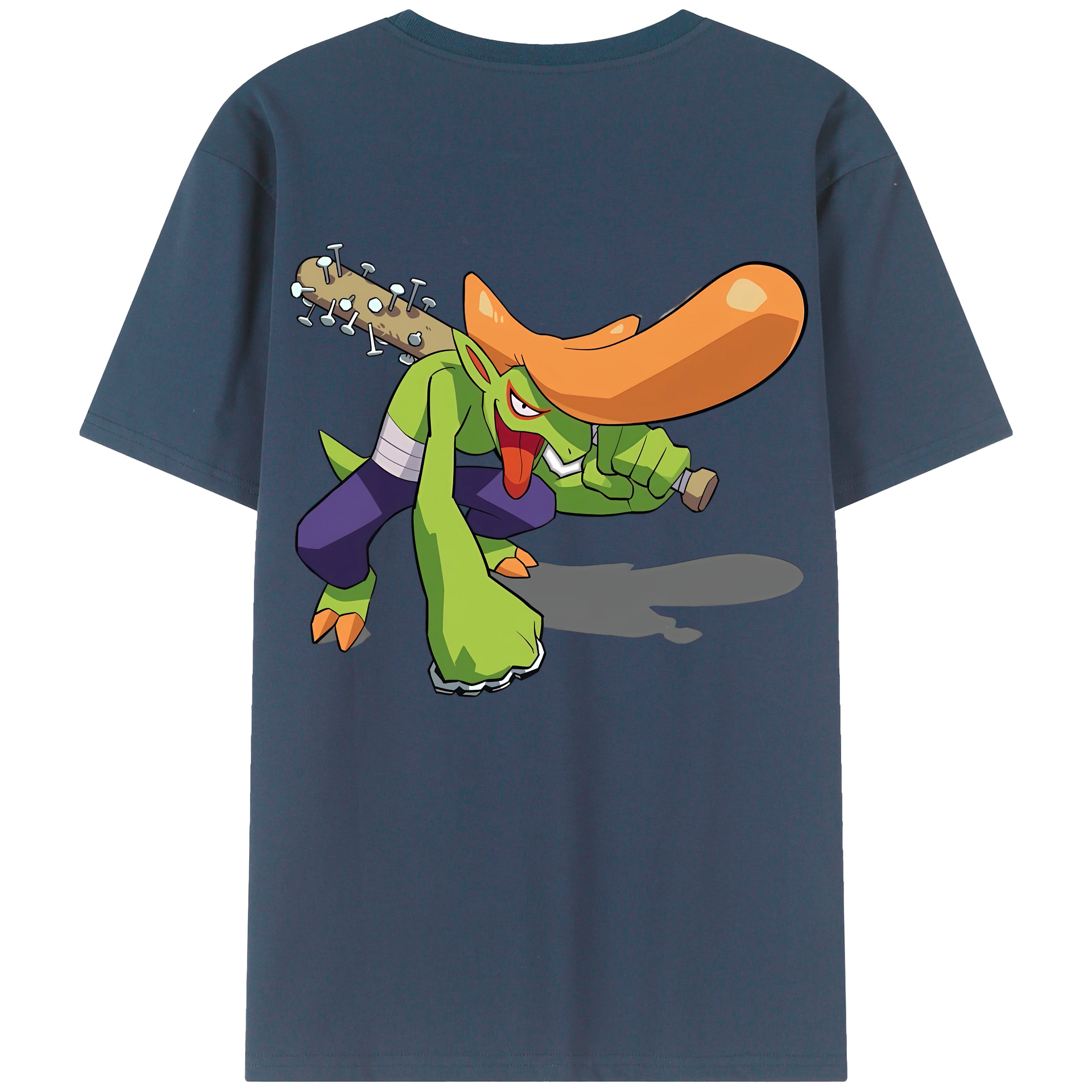 （画像用） 妖怪ウォッチ Yo-kai Watch 綿100％ メンズ半袖Tシャツ（バックプリント） 通気性
