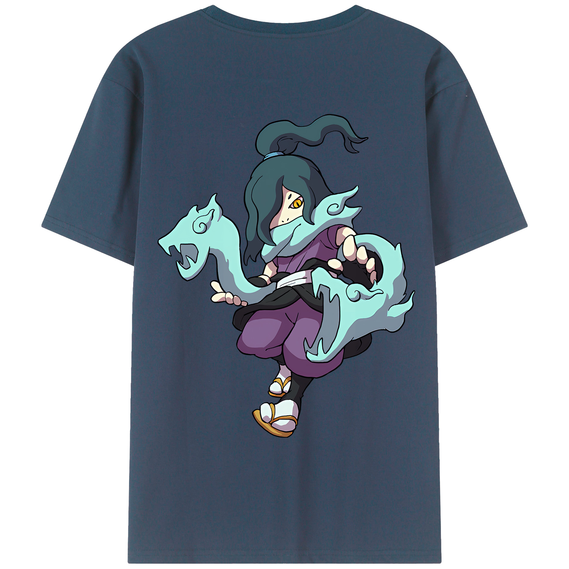 （画像用） 妖怪ウォッチ Yo-kai Watch 綿100％ メンズ半袖Tシャツ（バックプリント） 通気性