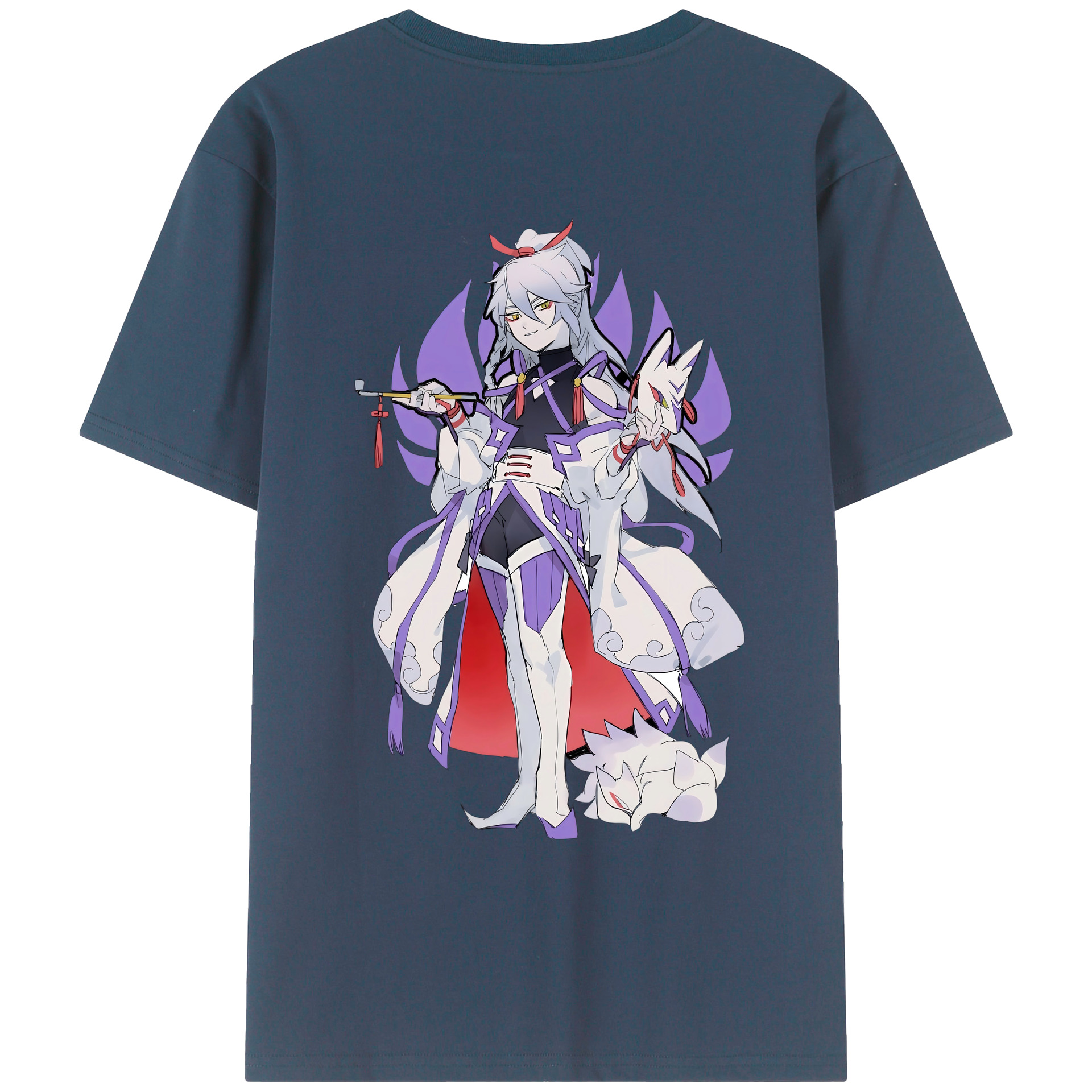（画像用） 妖怪ウォッチ Yo-kai Watch 綿100％ メンズ半袖Tシャツ（バックプリント） 通気性