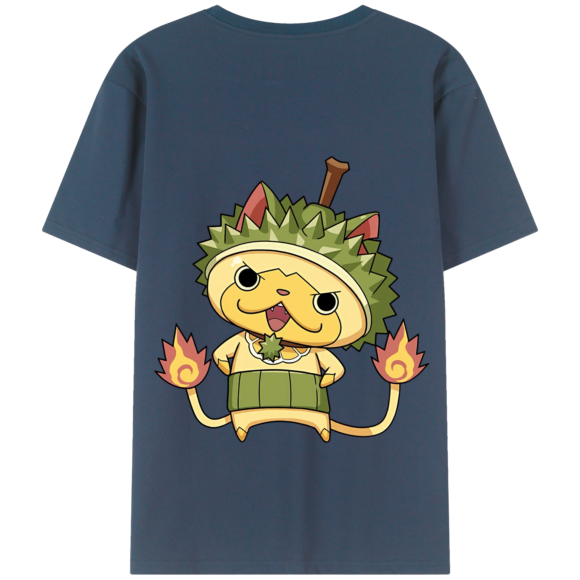 （画像用） 妖怪ウォッチ Yo-kai Watch 綿100％ メンズ半袖Tシャツ（バックプリント） 通気性