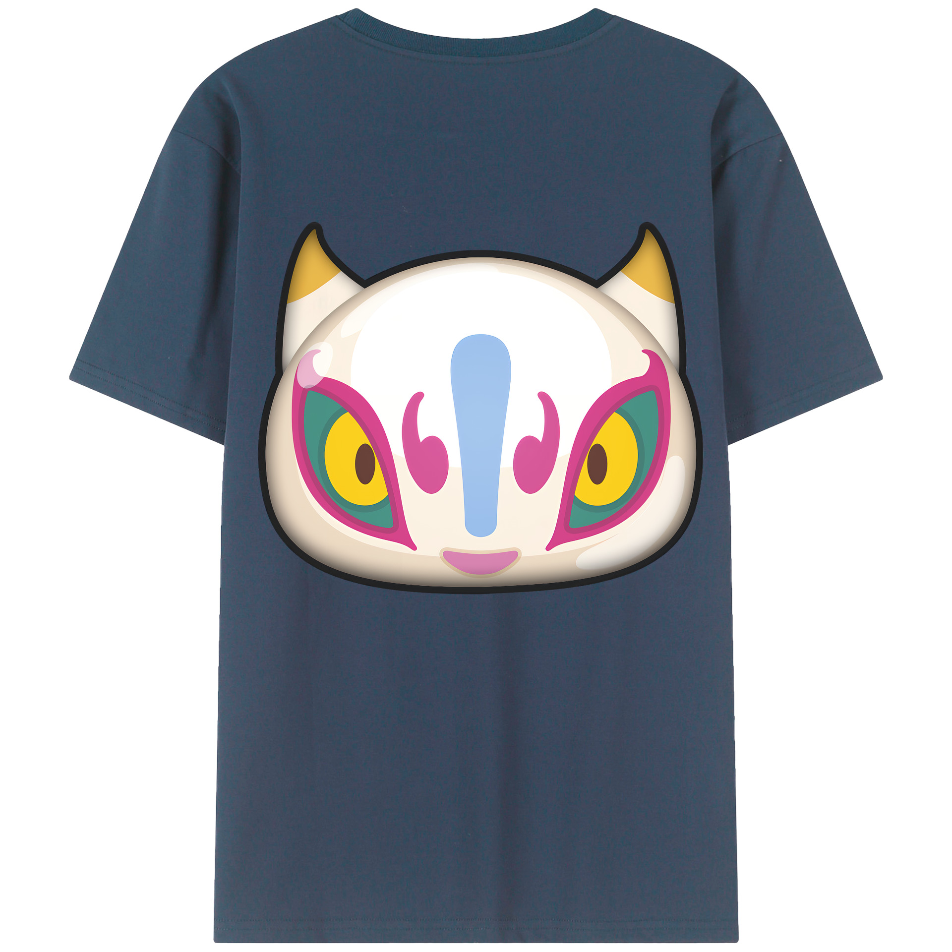 （画像用） 妖怪ウォッチ Yo-kai Watch 綿100％ メンズ半袖Tシャツ（バックプリント） 通気性