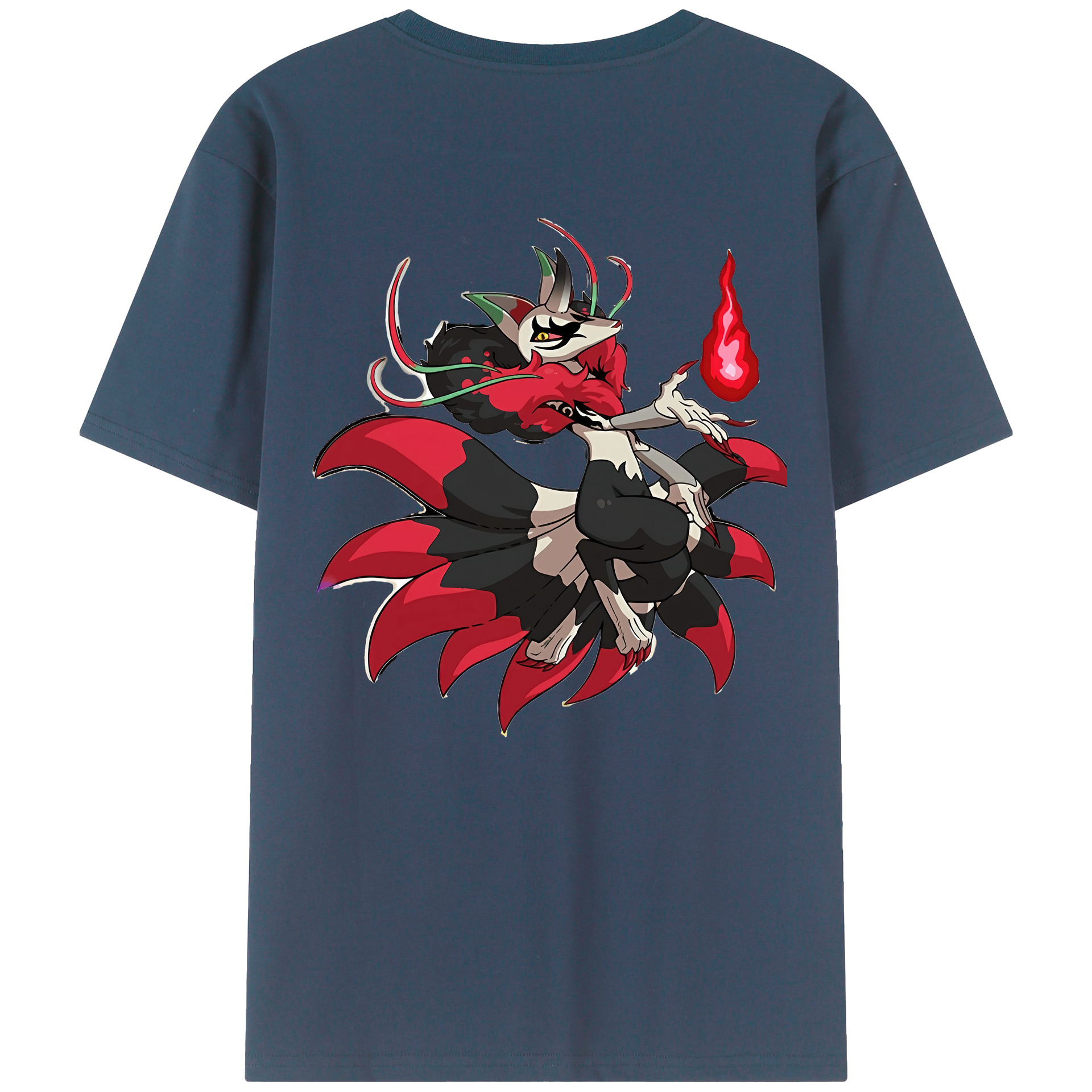 （画像用） 妖怪ウォッチ Yo-kai Watch 綿100％ メンズ半袖Tシャツ（バックプリント） 通気性