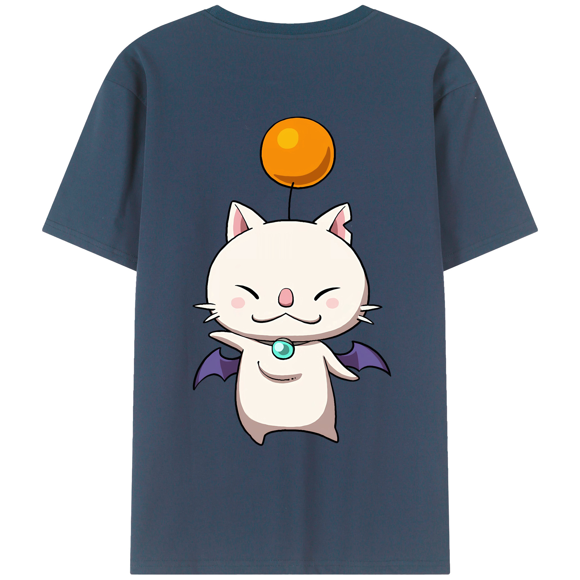（画像用） 妖怪ウォッチ Yo-kai Watch 綿100％ メンズ半袖Tシャツ（バックプリント） 通気性