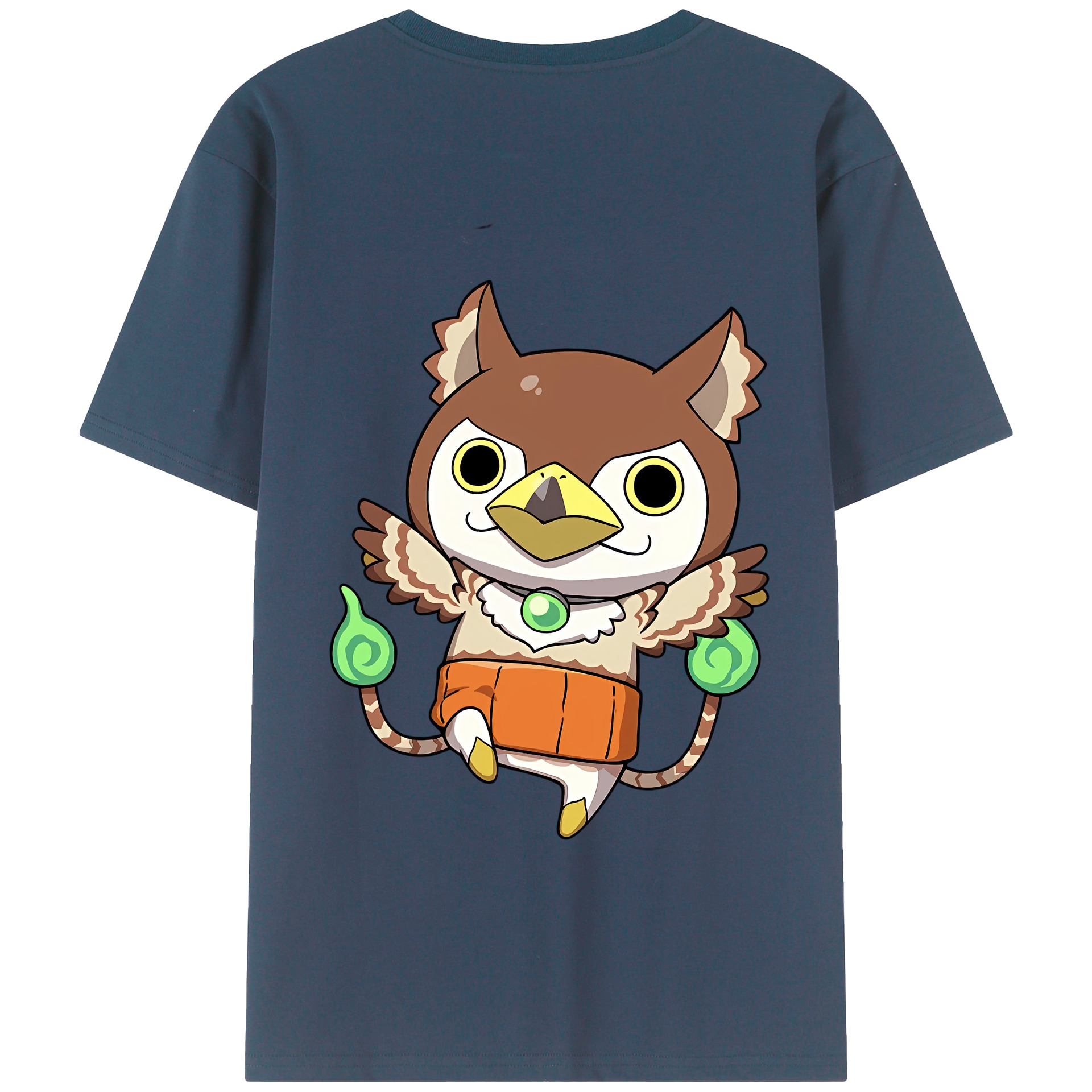（画像用） 妖怪ウォッチ Yo-kai Watch 綿100％ メンズ半袖Tシャツ（バックプリント） 通気性