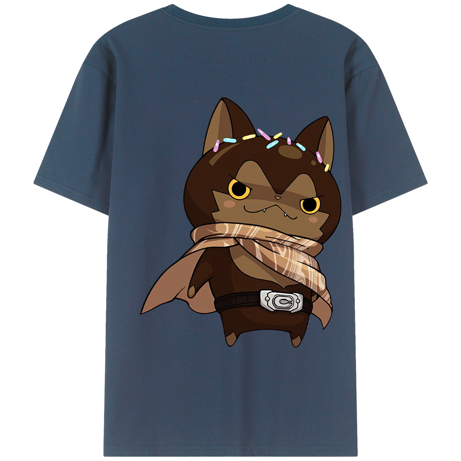 （画像用） 妖怪ウォッチ Yo-kai Watch 綿100％ メンズ半袖Tシャツ（バックプリント） 通気性