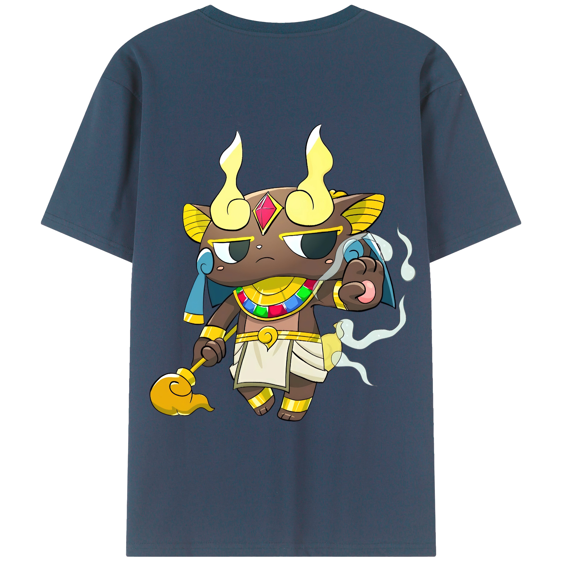 （画像用） 妖怪ウォッチ Yo-kai Watch 綿100％ メンズ半袖Tシャツ（バックプリント） 通気性