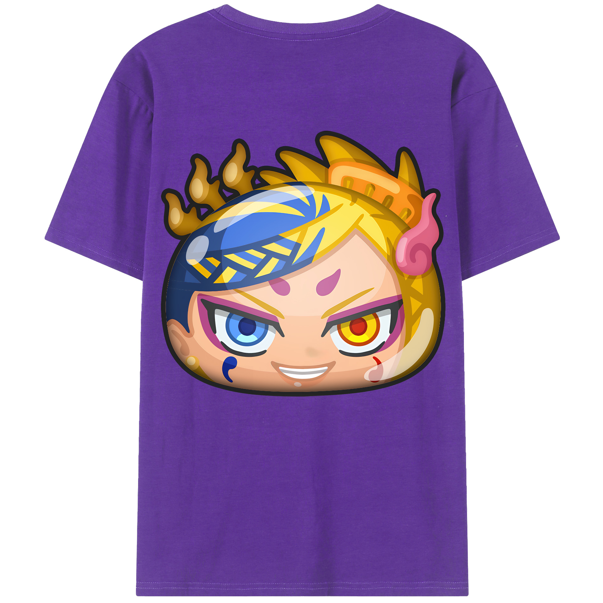 （画像用） 妖怪ウォッチ Yo-kai Watch 綿100％ メンズ半袖Tシャツ（バックプリント） 通気性