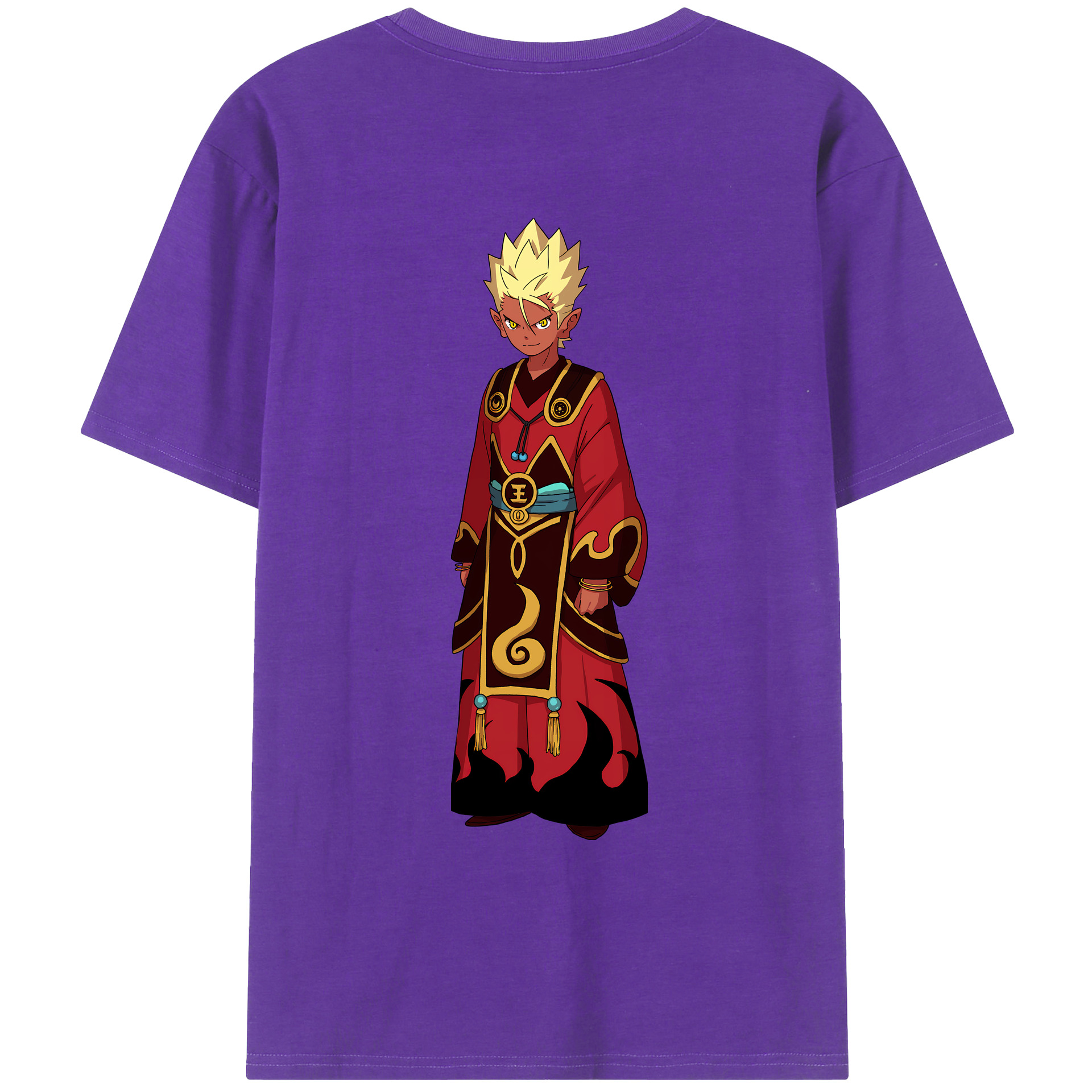 （画像用） 妖怪ウォッチ Yo-kai Watch 綿100％ メンズ半袖Tシャツ（バックプリント） 通気性