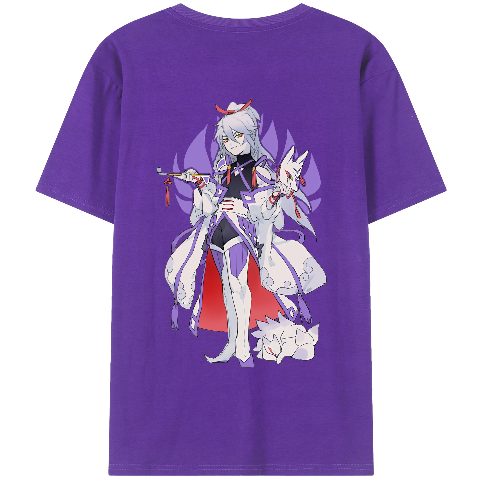 （画像用） 妖怪ウォッチ Yo-kai Watch 綿100％ メンズ半袖Tシャツ（バックプリント） 通気性