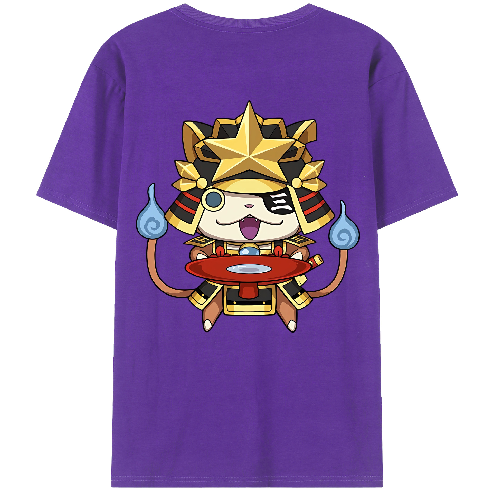 （画像用） 妖怪ウォッチ Yo-kai Watch 綿100％ メンズ半袖Tシャツ（バックプリント） 通気性