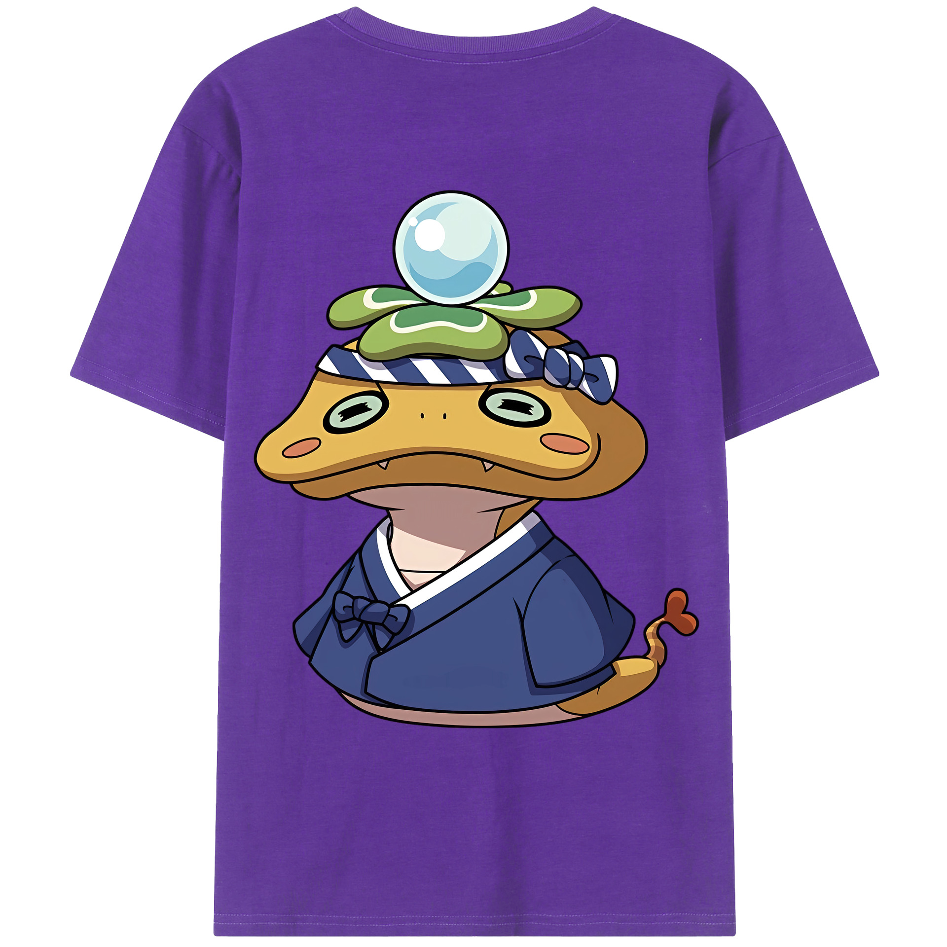 （画像用） 妖怪ウォッチ Yo-kai Watch 綿100％ メンズ半袖Tシャツ（バックプリント） 通気性