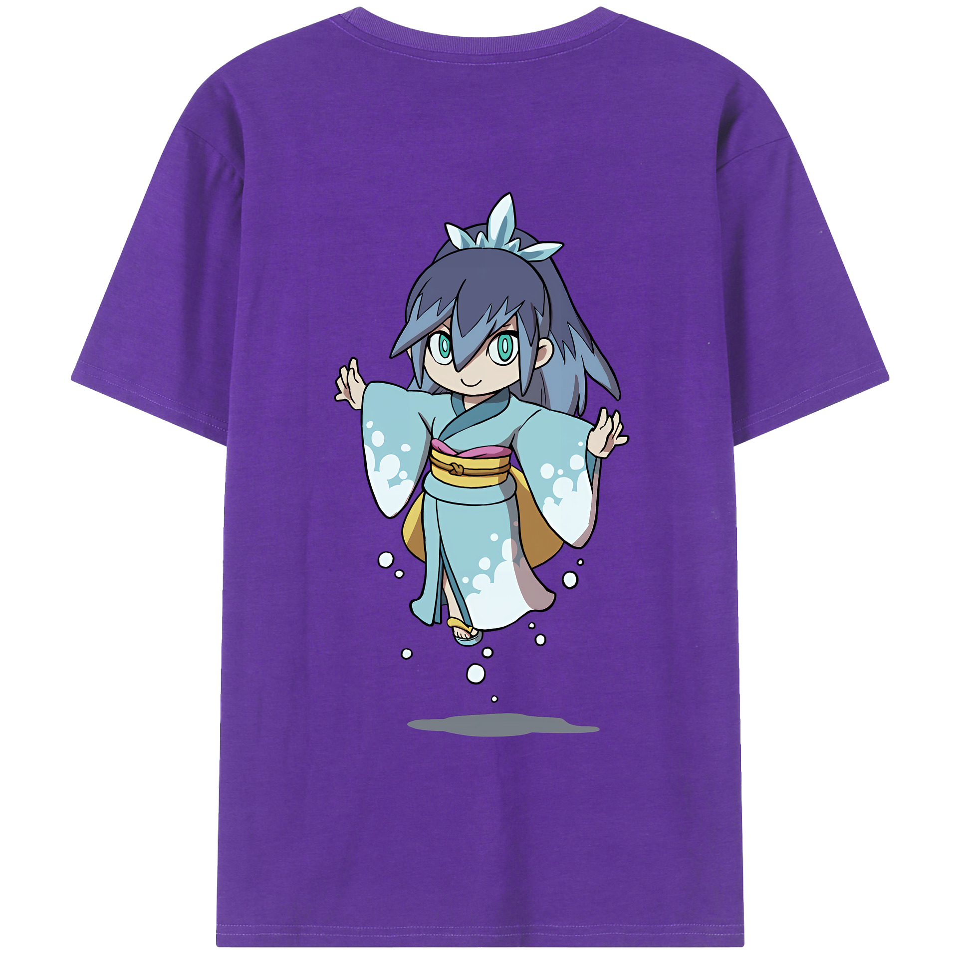 （画像用） 妖怪ウォッチ Yo-kai Watch 綿100％ メンズ半袖Tシャツ（バックプリント） 通気性