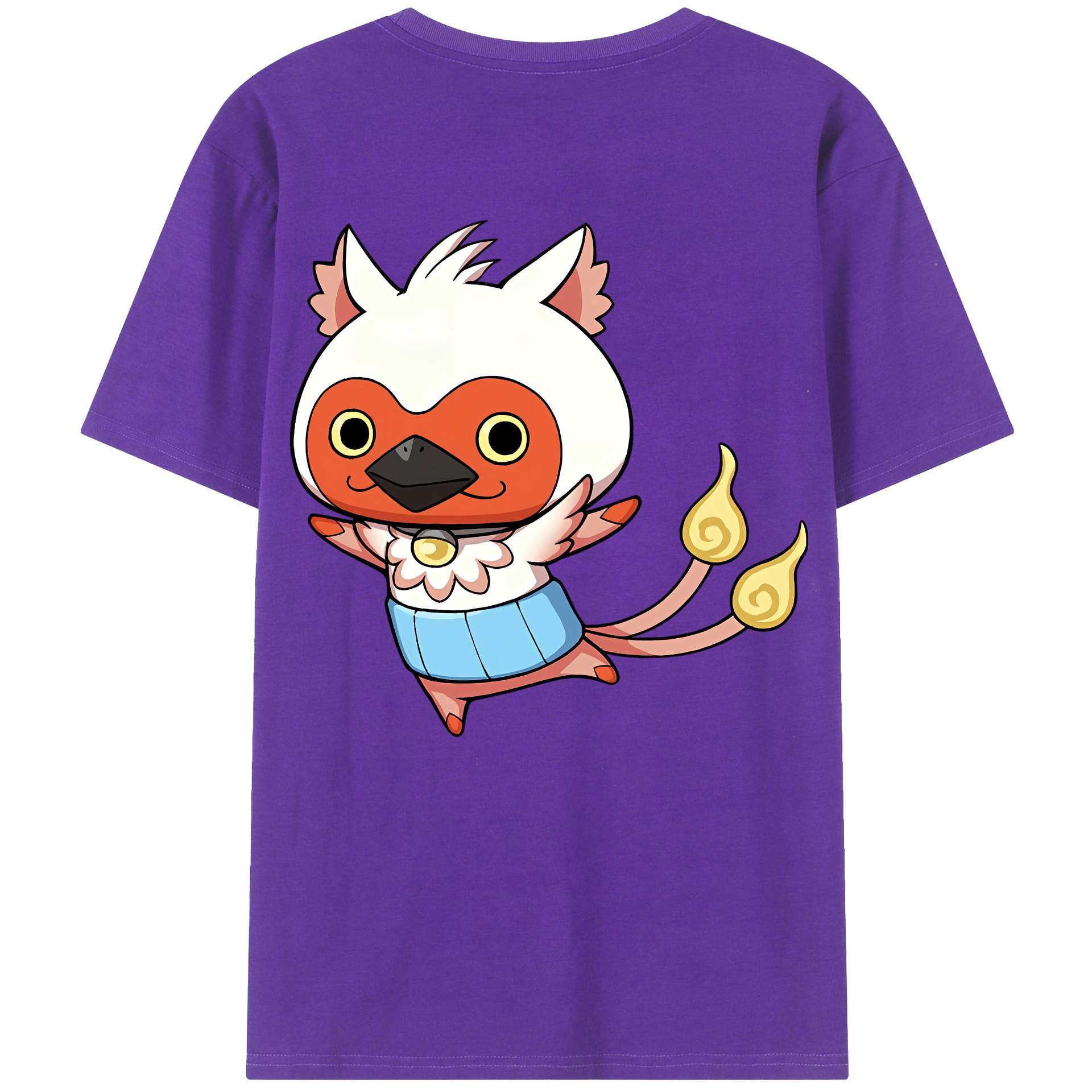 （画像用） 妖怪ウォッチ Yo-kai Watch 綿100％ メンズ半袖Tシャツ（バックプリント） 通気性