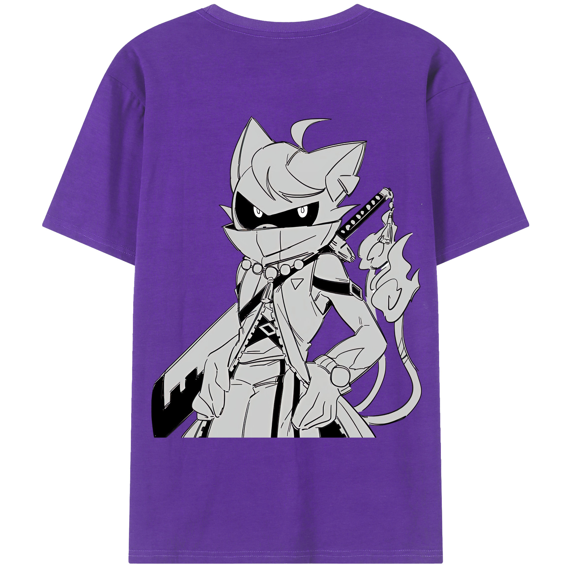 （画像用） 妖怪ウォッチ Yo-kai Watch 綿100％ メンズ半袖Tシャツ（バックプリント） 通気性