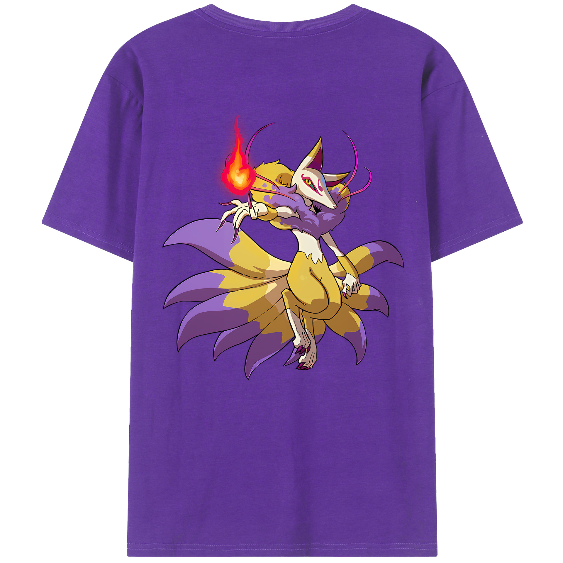 （画像用） 妖怪ウォッチ Yo-kai Watch 綿100％ メンズ半袖Tシャツ（バックプリント） 通気性