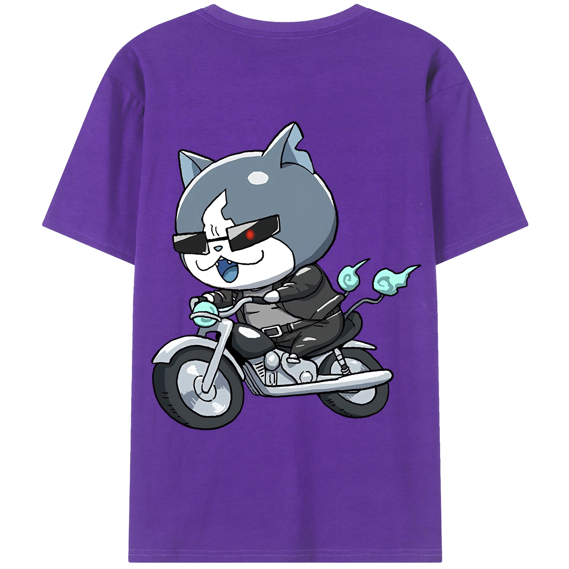 （画像用） 妖怪ウォッチ Yo-kai Watch 綿100％ メンズ半袖Tシャツ（バックプリント） 通気性