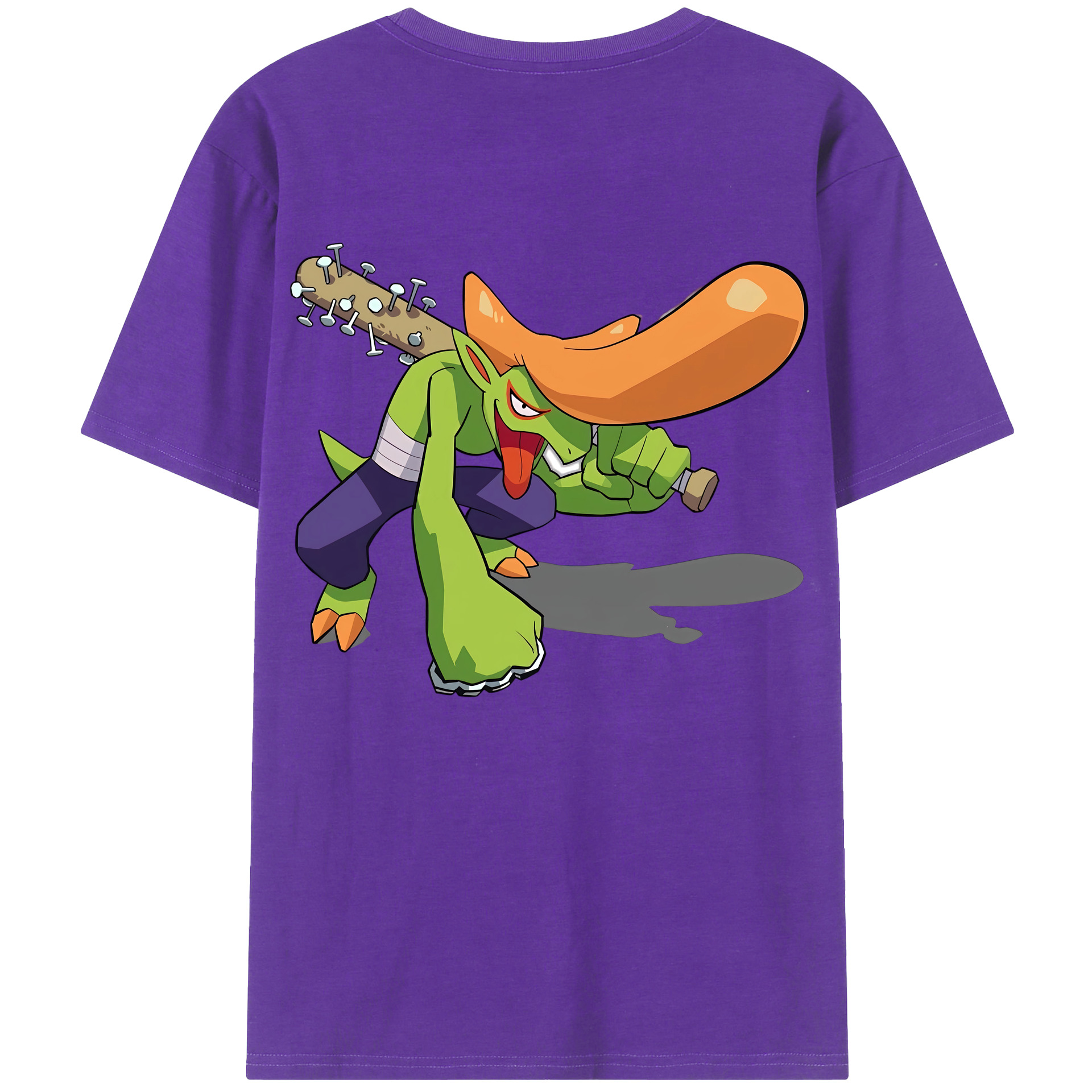 （画像用） 妖怪ウォッチ Yo-kai Watch 綿100％ メンズ半袖Tシャツ（バックプリント） 通気性