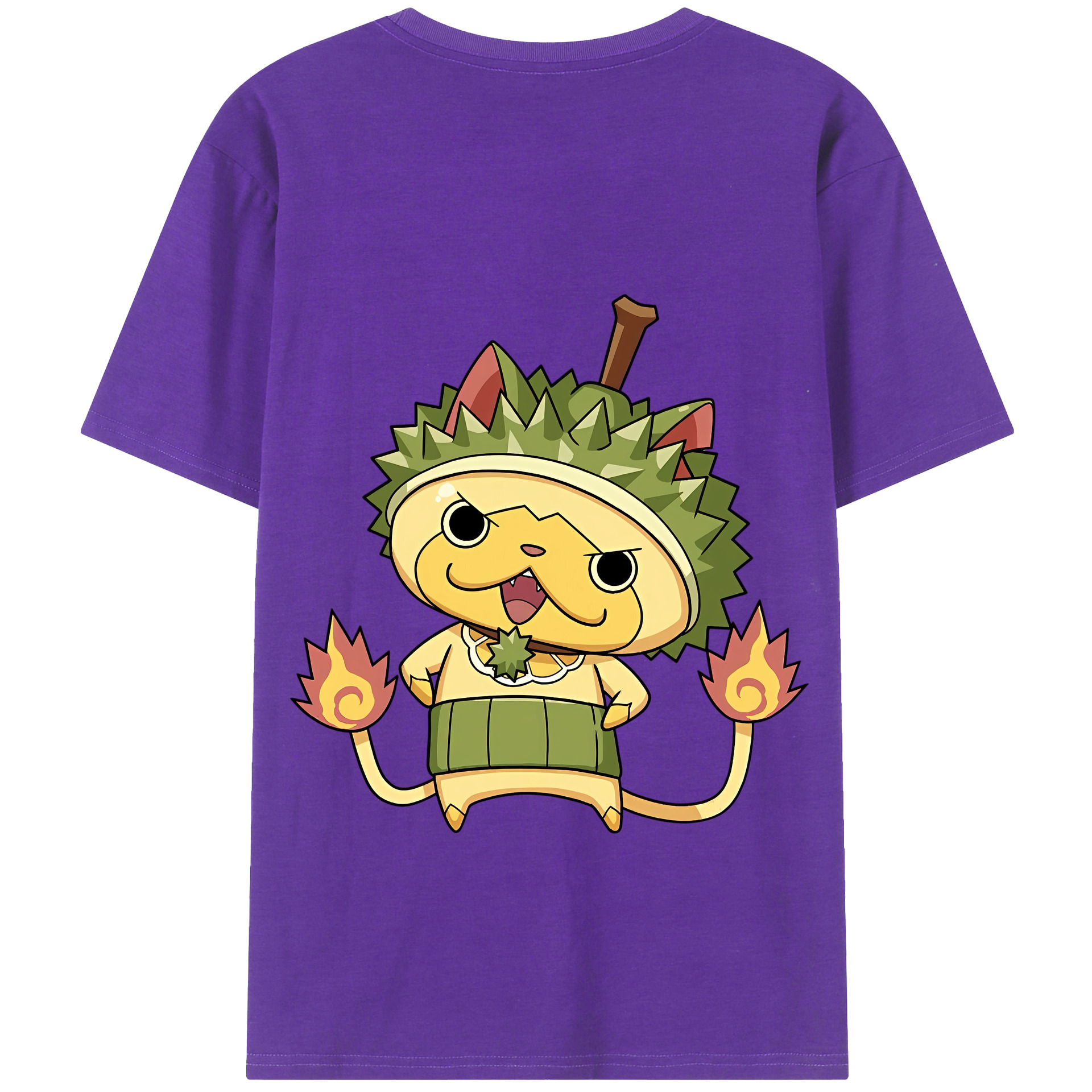 （画像用） 妖怪ウォッチ Yo-kai Watch 綿100％ メンズ半袖Tシャツ（バックプリント） 通気性