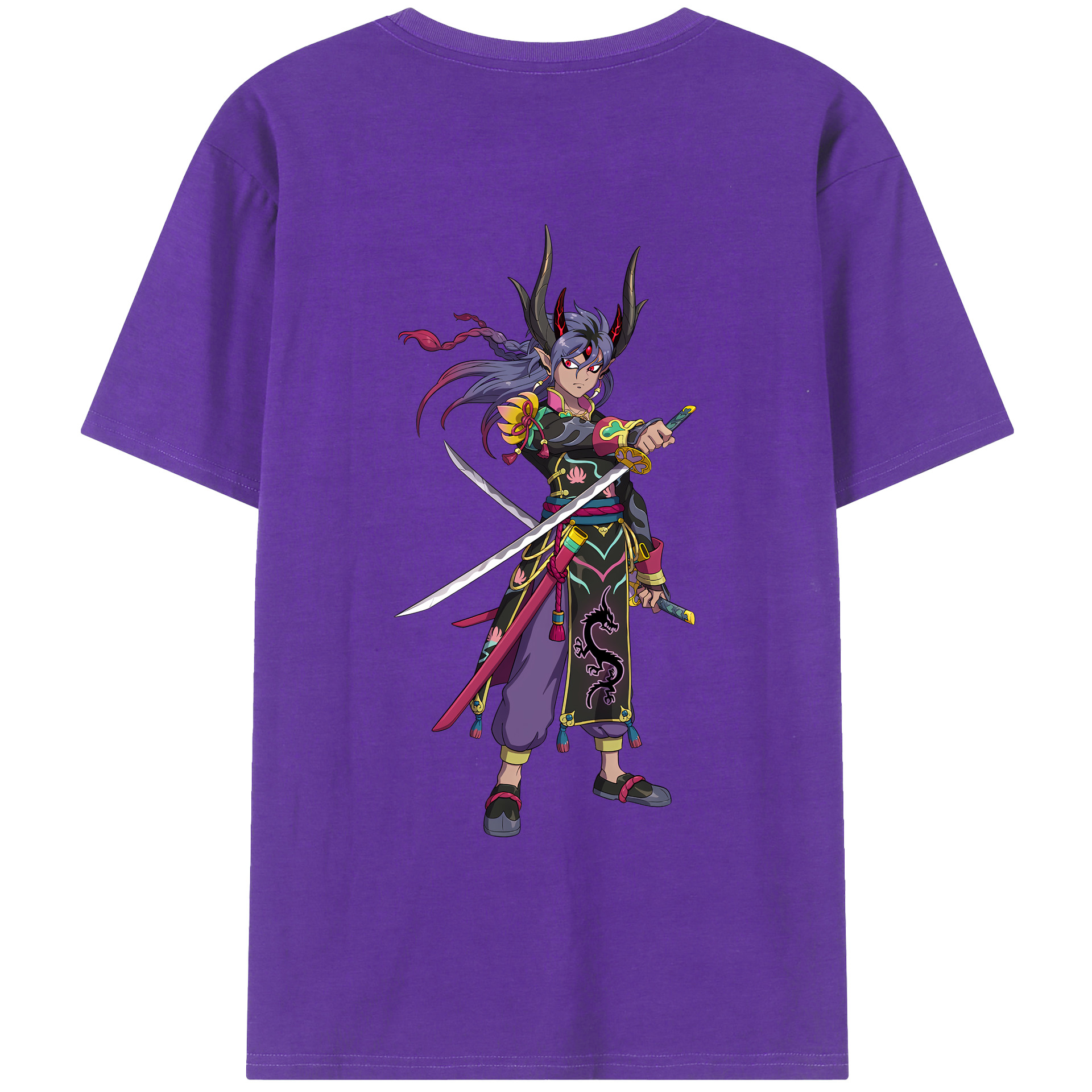 （画像用） 妖怪ウォッチ Yo-kai Watch 綿100％ メンズ半袖Tシャツ（バックプリント） 通気性