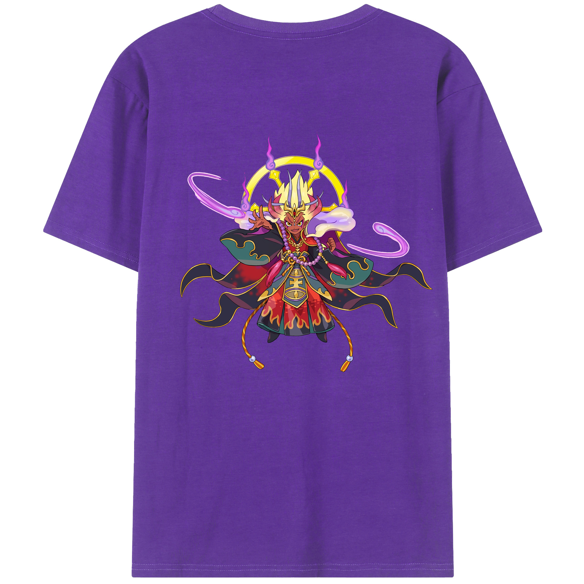 （画像用） 妖怪ウォッチ Yo-kai Watch 綿100％ メンズ半袖Tシャツ（バックプリント） 通気性