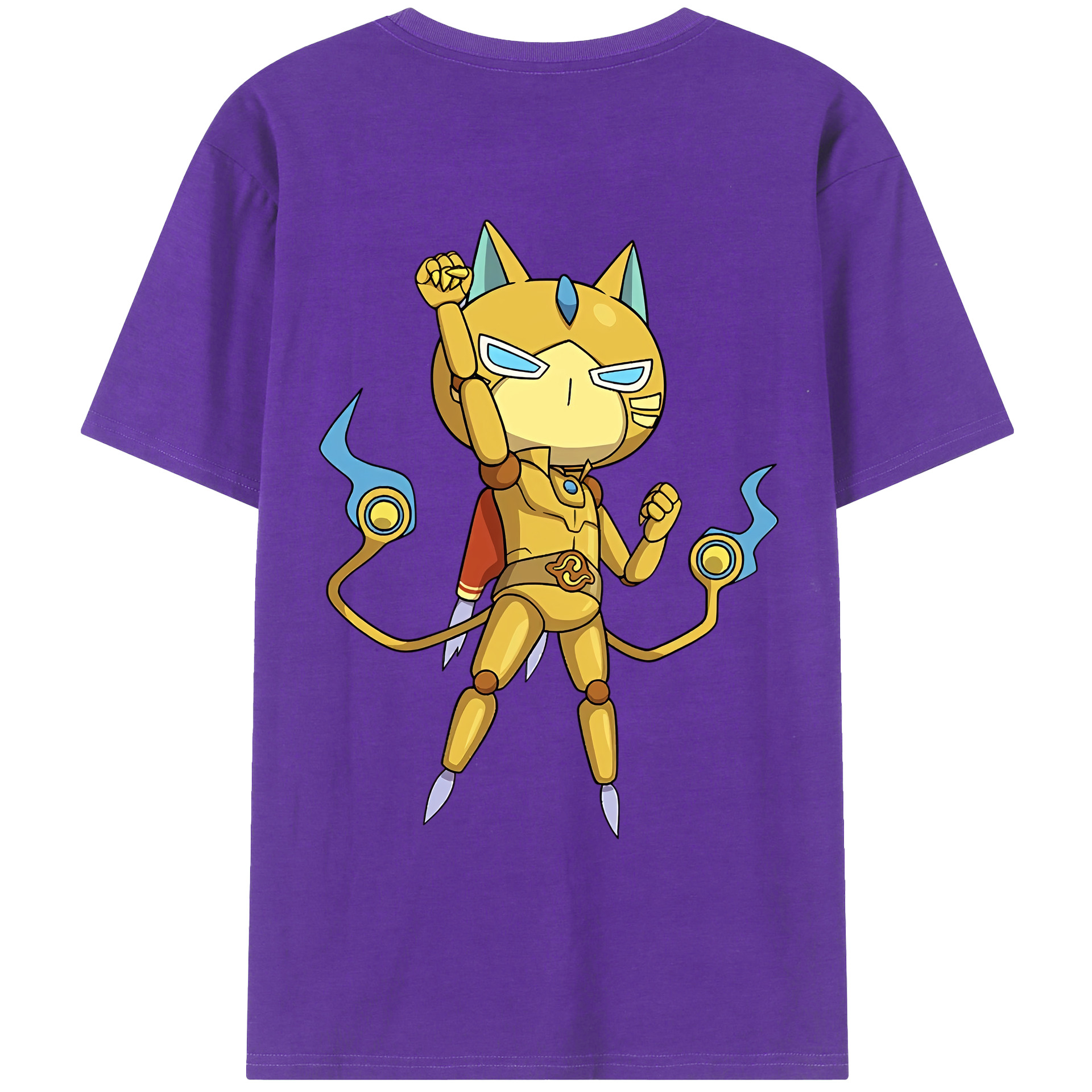 （画像用） 妖怪ウォッチ Yo-kai Watch 綿100％ メンズ半袖Tシャツ（バックプリント） 通気性
