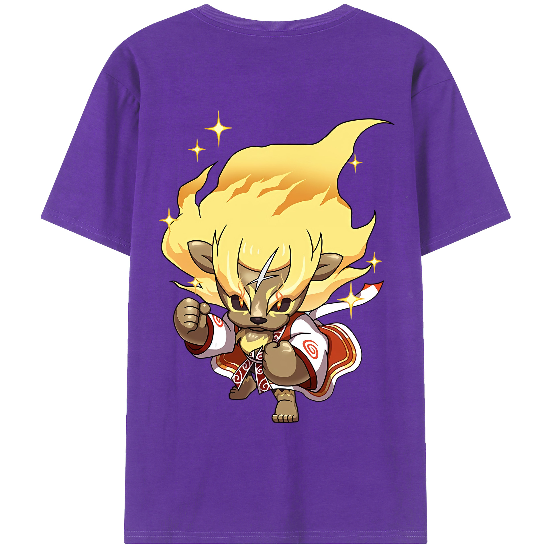 （画像用） 妖怪ウォッチ Yo-kai Watch 綿100％ メンズ半袖Tシャツ（バックプリント） 通気性