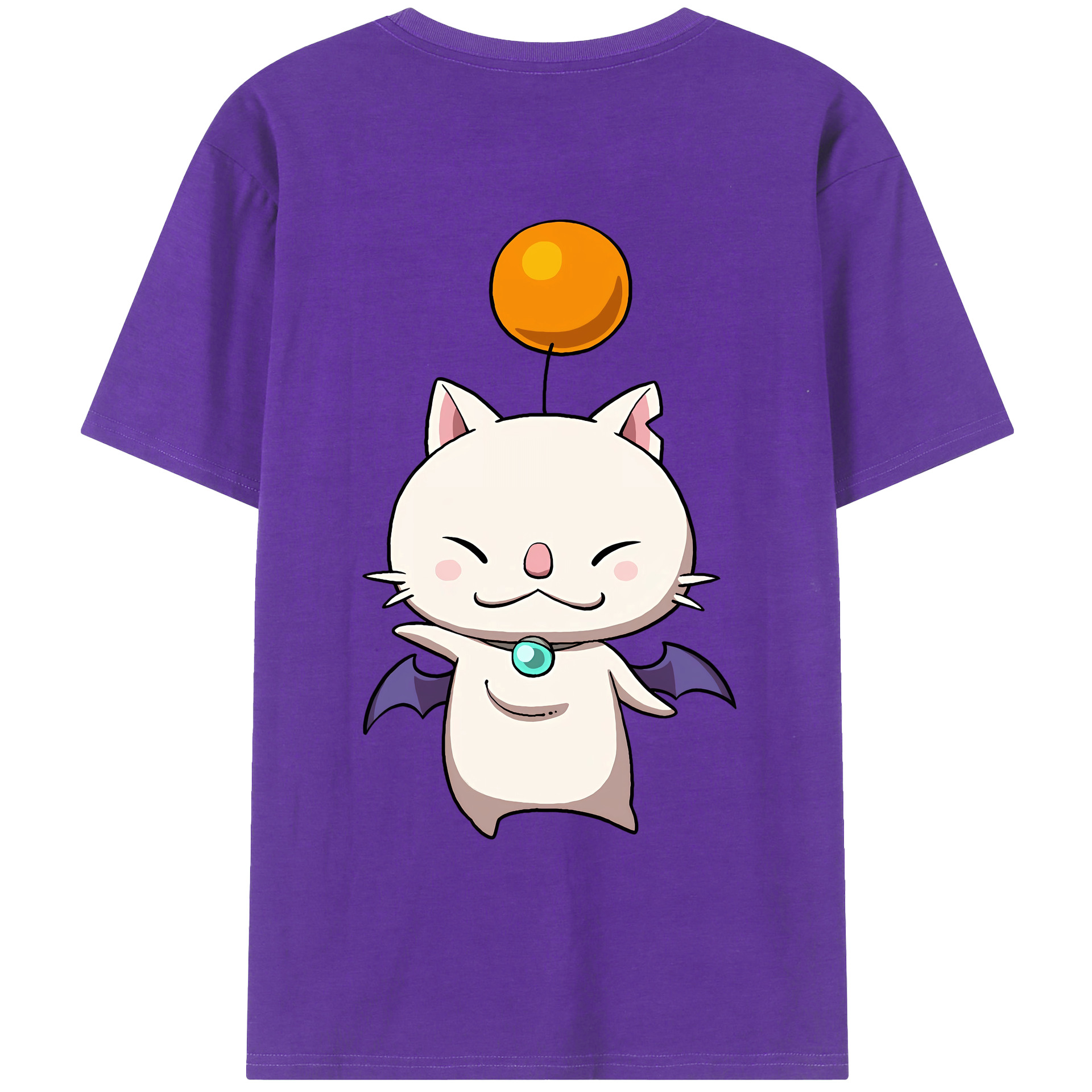 （画像用） 妖怪ウォッチ Yo-kai Watch 綿100％ メンズ半袖Tシャツ（バックプリント） 通気性