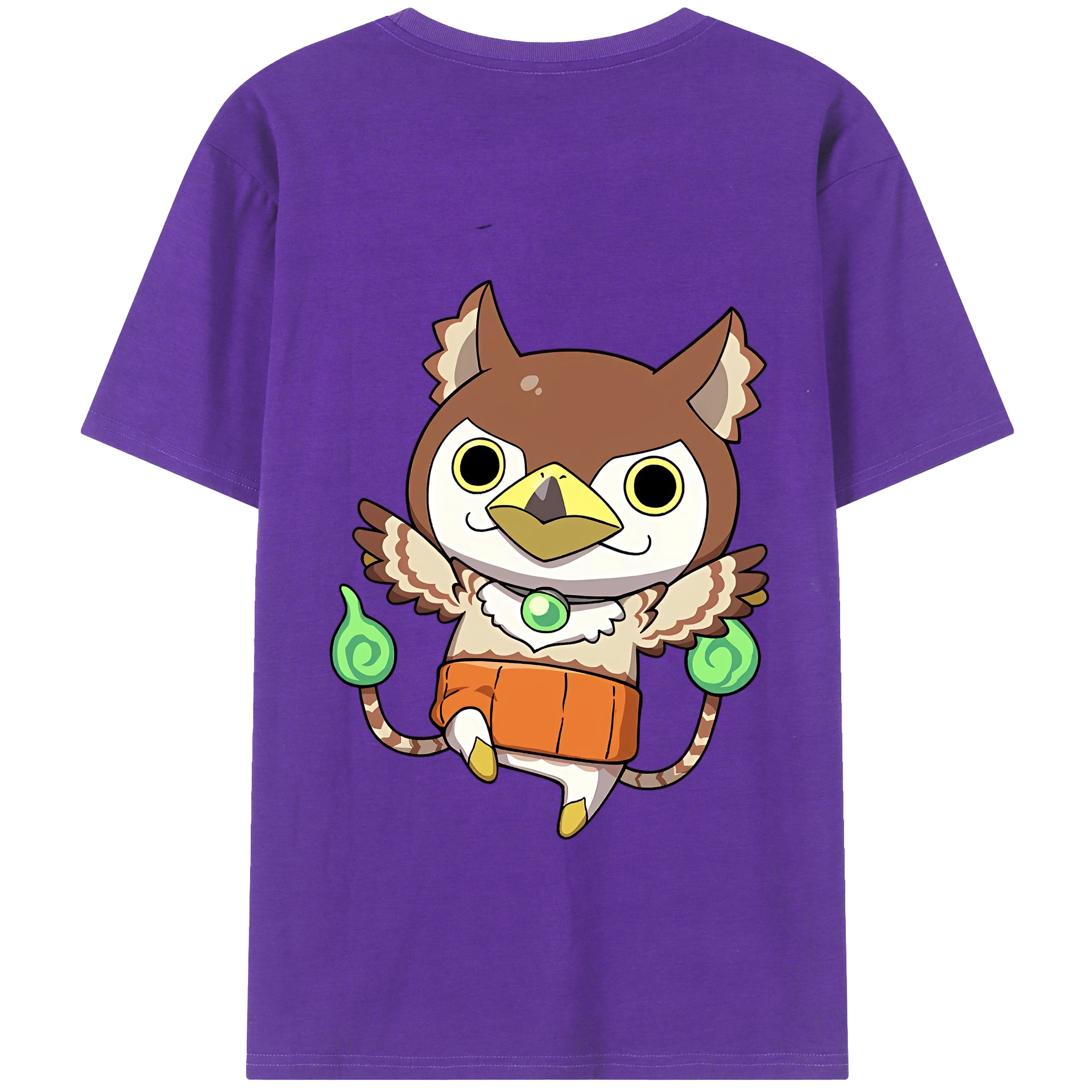 （画像用） 妖怪ウォッチ Yo-kai Watch 綿100％ メンズ半袖Tシャツ（バックプリント） 通気性
