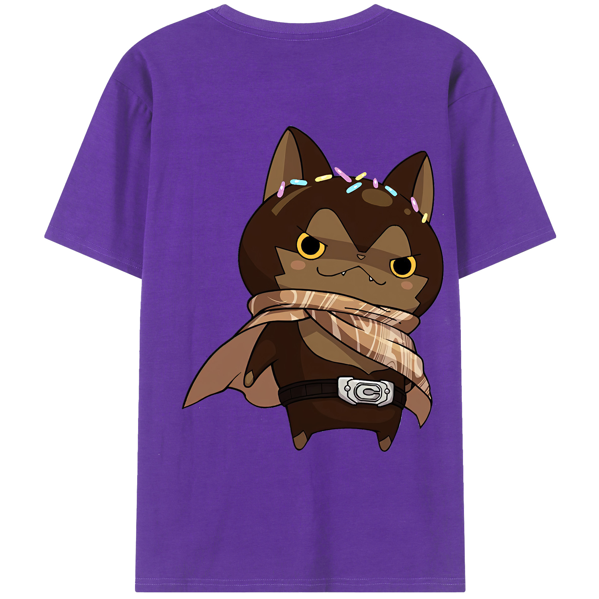 （画像用） 妖怪ウォッチ Yo-kai Watch 綿100％ メンズ半袖Tシャツ（バックプリント） 通気性