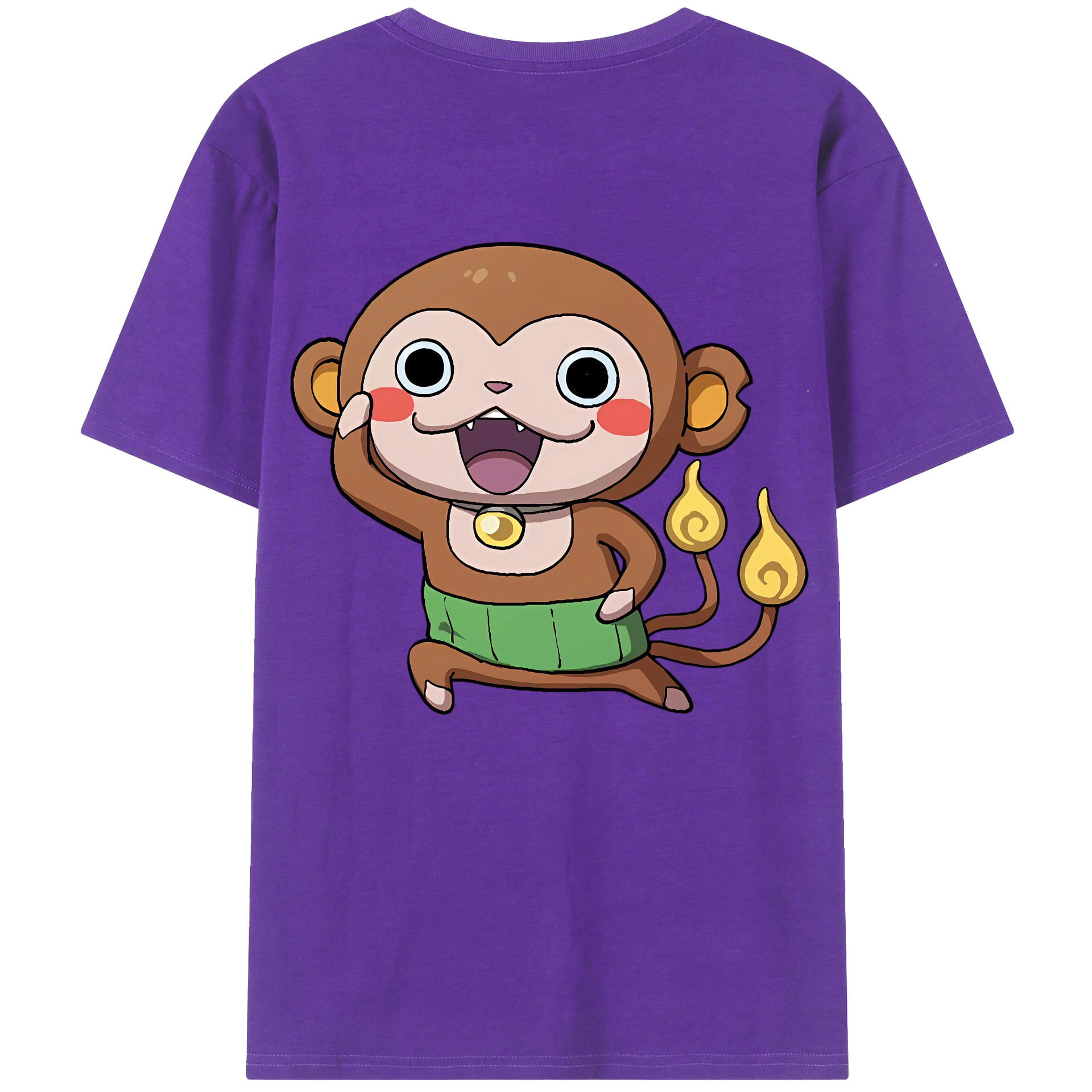 （画像用） 妖怪ウォッチ Yo-kai Watch 綿100％ メンズ半袖Tシャツ（バックプリント） 通気性