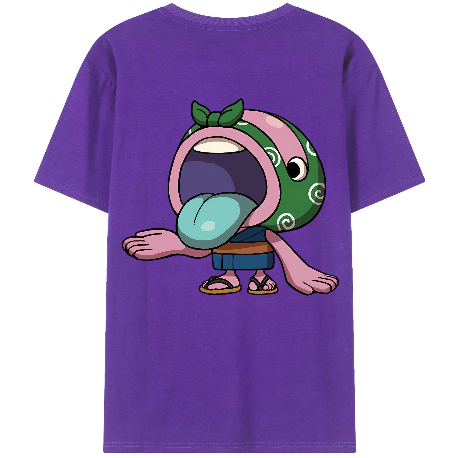 （画像用） 妖怪ウォッチ Yo-kai Watch 綿100％ メンズ半袖Tシャツ（バックプリント） 通気性