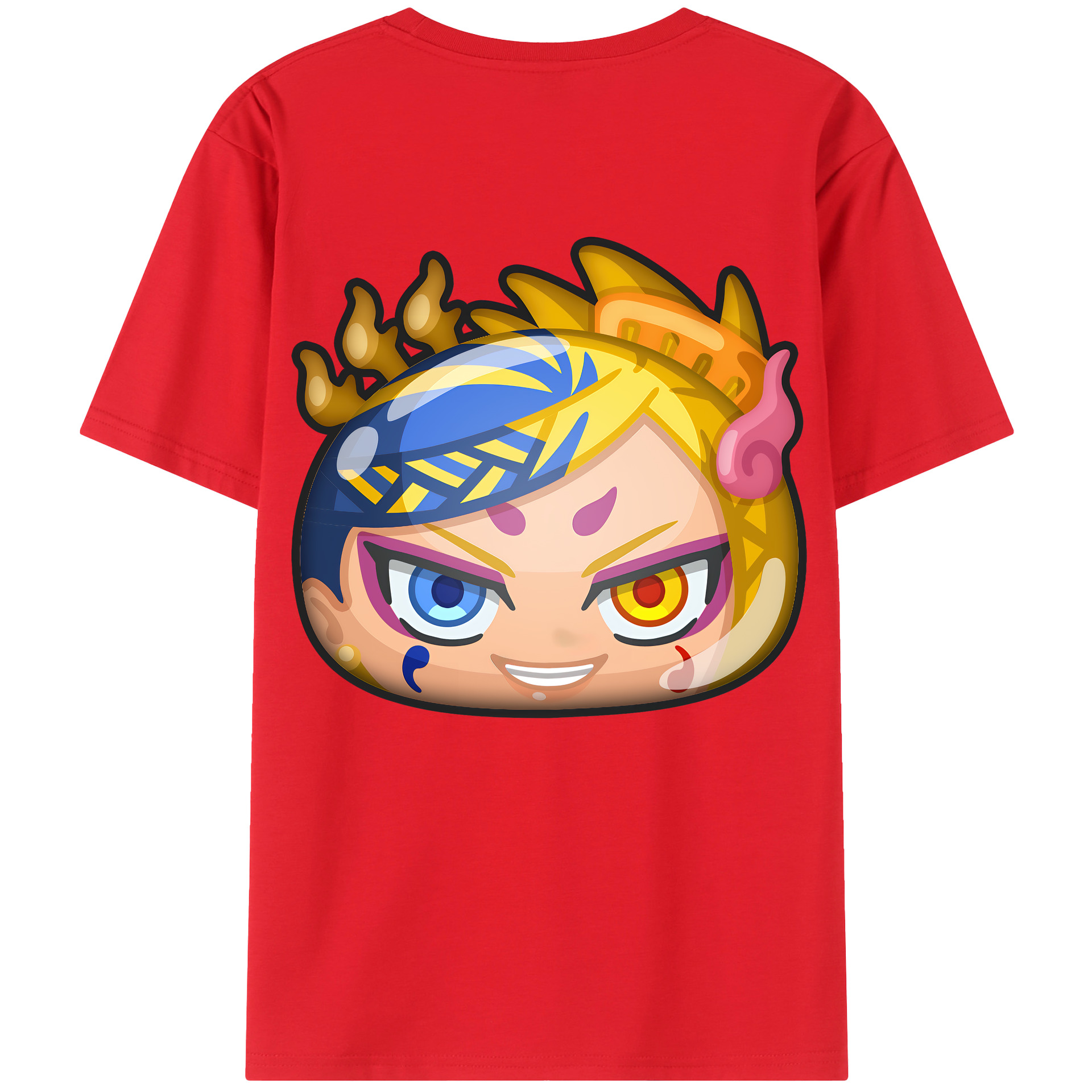（画像用） 妖怪ウォッチ Yo-kai Watch 綿100％ メンズ半袖Tシャツ（バックプリント） 通気性