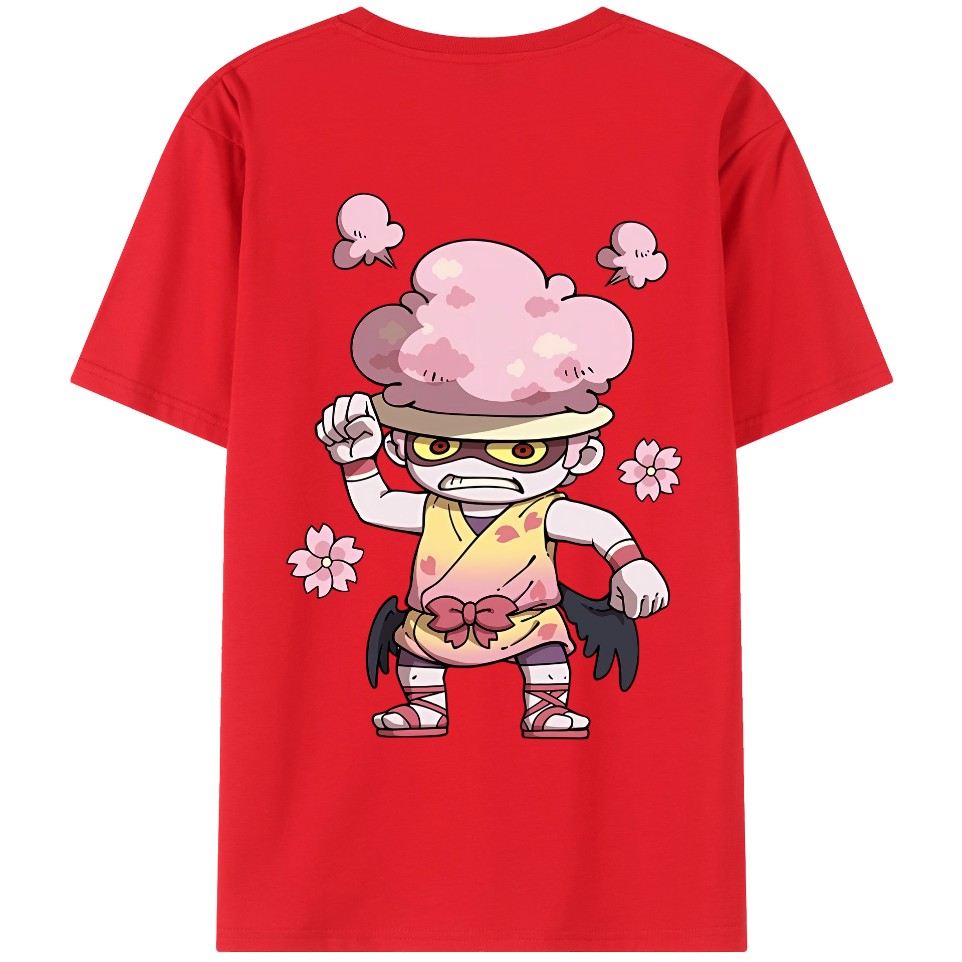 （画像用） 妖怪ウォッチ Yo-kai Watch 綿100％ メンズ半袖Tシャツ（バックプリント） 通気性