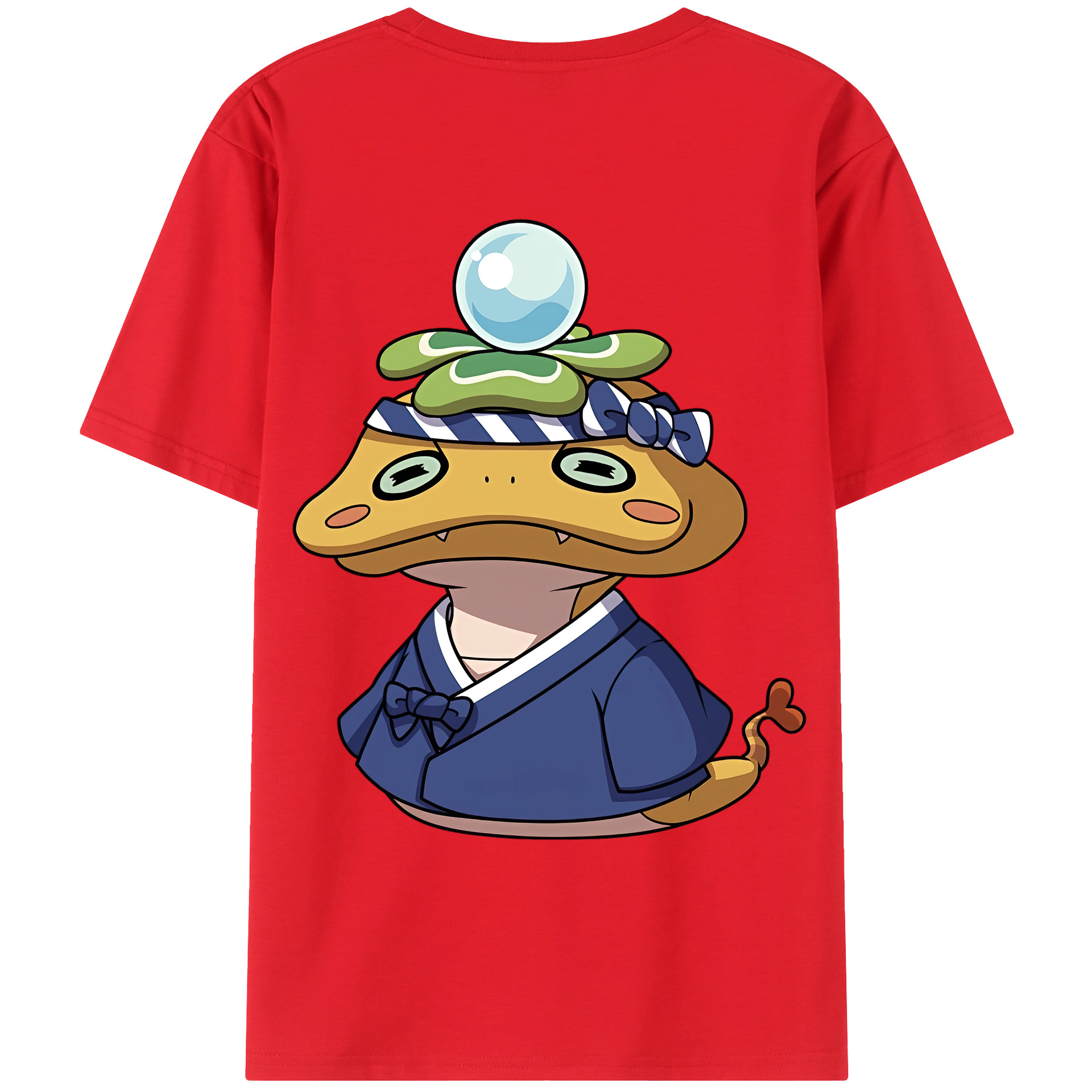 （画像用） 妖怪ウォッチ Yo-kai Watch 綿100％ メンズ半袖Tシャツ（バックプリント） 通気性