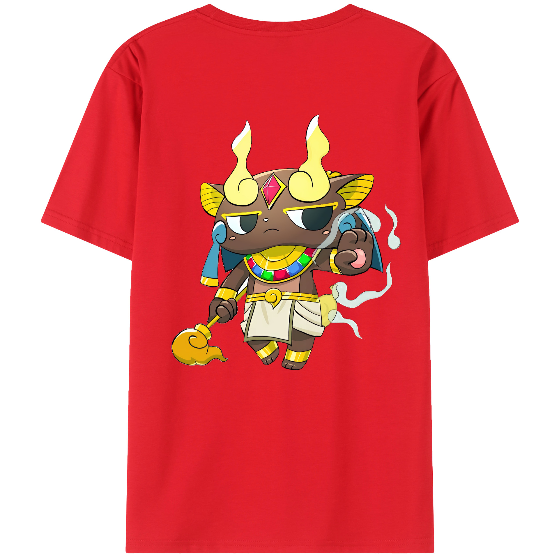 （画像用） 妖怪ウォッチ Yo-kai Watch 綿100％ メンズ半袖Tシャツ（バックプリント） 通気性