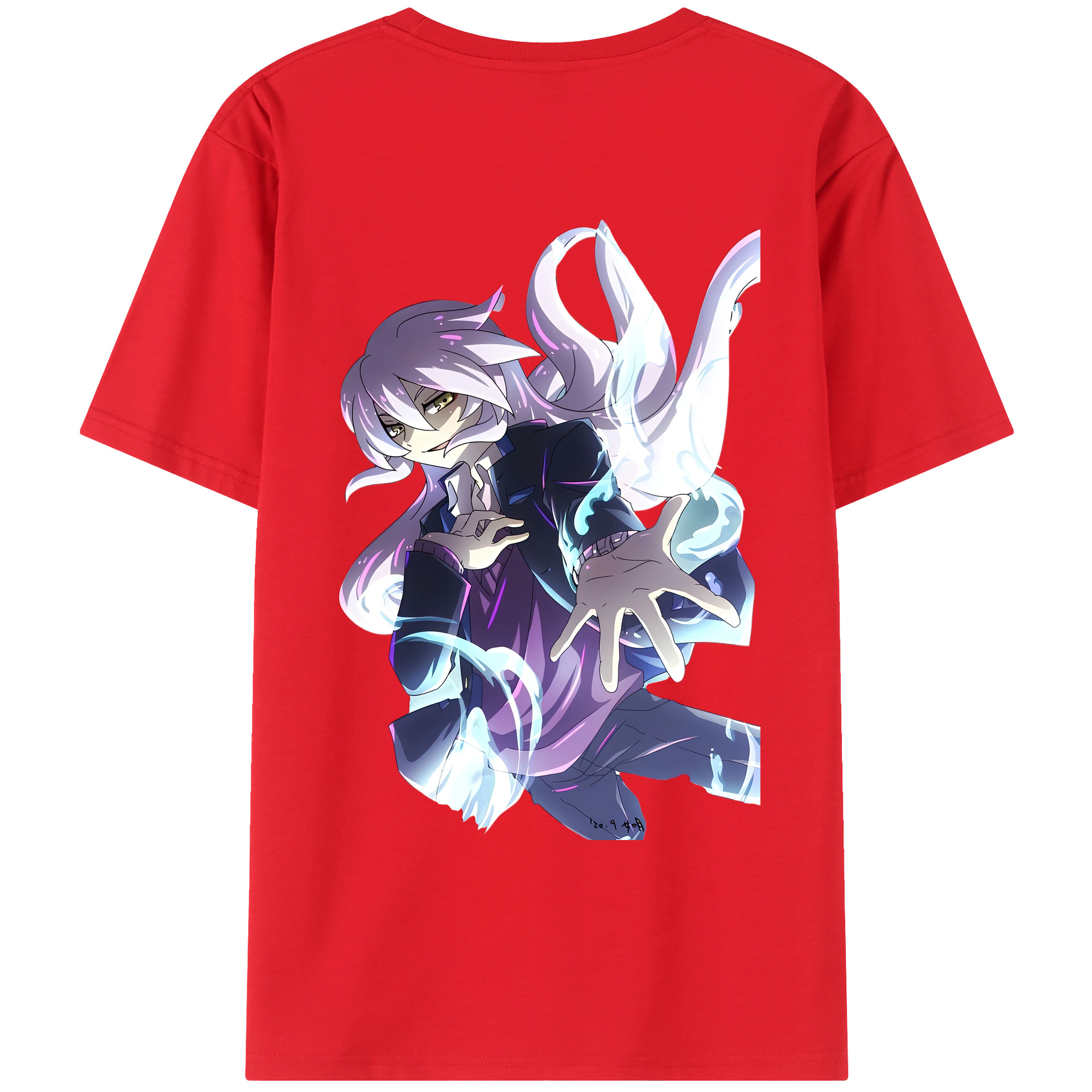 （画像用） 妖怪ウォッチ Yo-kai Watch 綿100％ メンズ半袖Tシャツ（バックプリント） 通気性