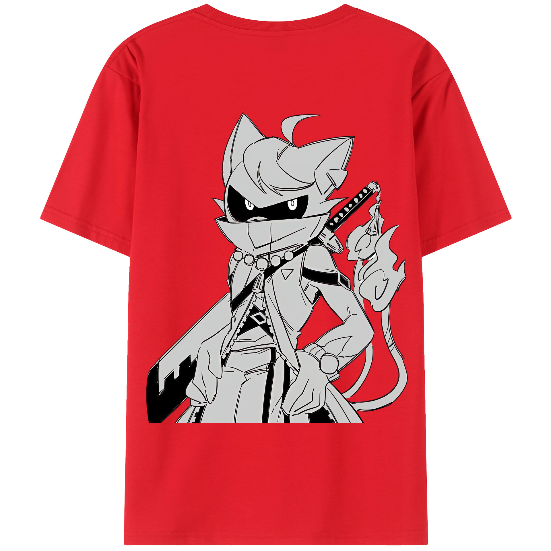 （画像用） 妖怪ウォッチ Yo-kai Watch 綿100％ メンズ半袖Tシャツ（バックプリント） 通気性