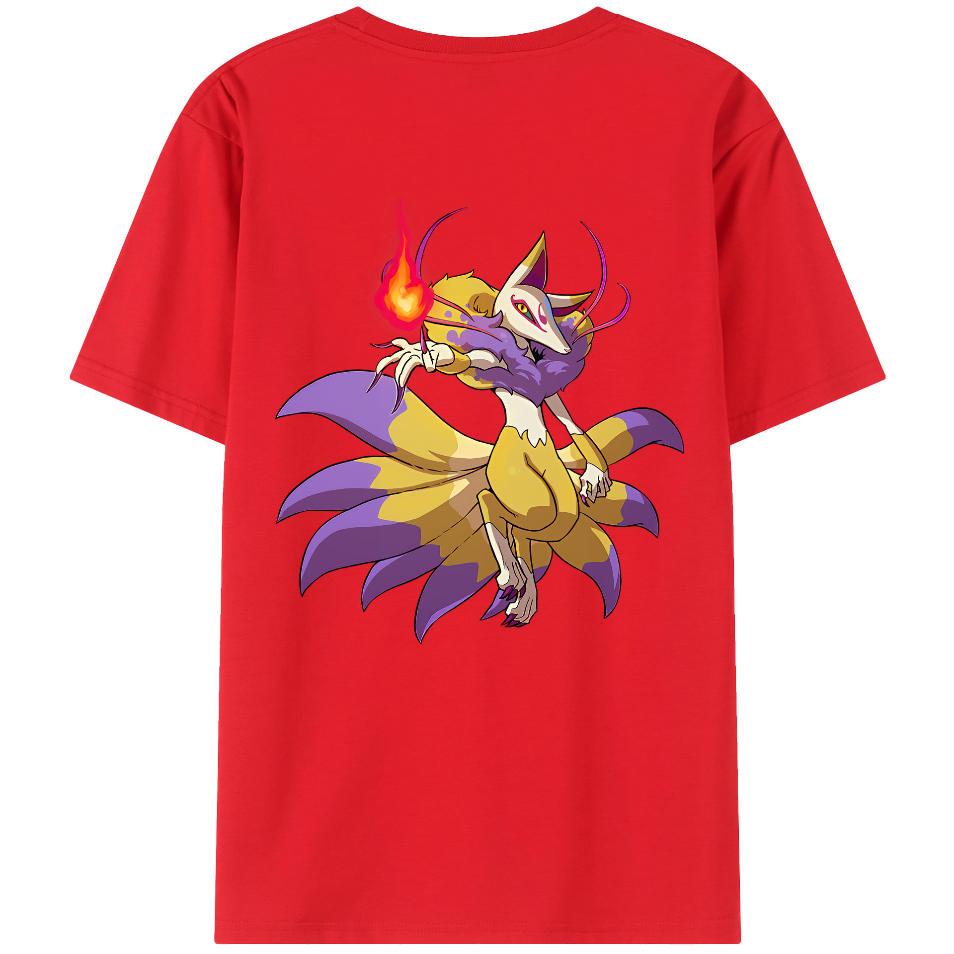 （画像用） 妖怪ウォッチ Yo-kai Watch 綿100％ メンズ半袖Tシャツ（バックプリント） 通気性