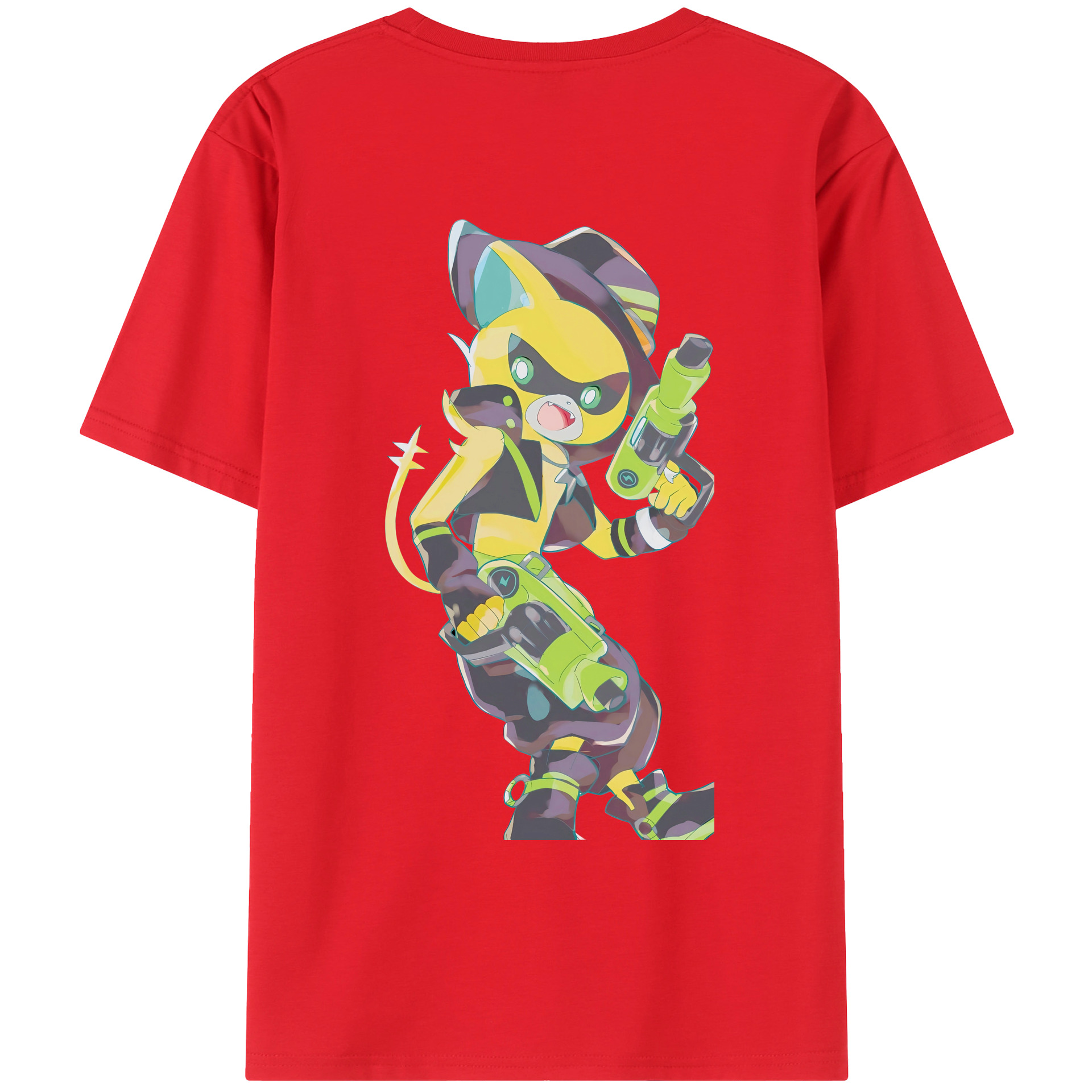 （画像用） 妖怪ウォッチ Yo-kai Watch 綿100％ メンズ半袖Tシャツ（バックプリント） 通気性