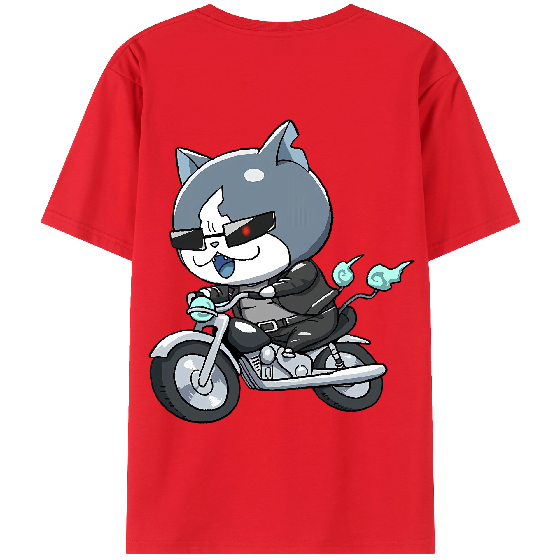 （画像用） 妖怪ウォッチ Yo-kai Watch 綿100％ メンズ半袖Tシャツ（バックプリント） 通気性